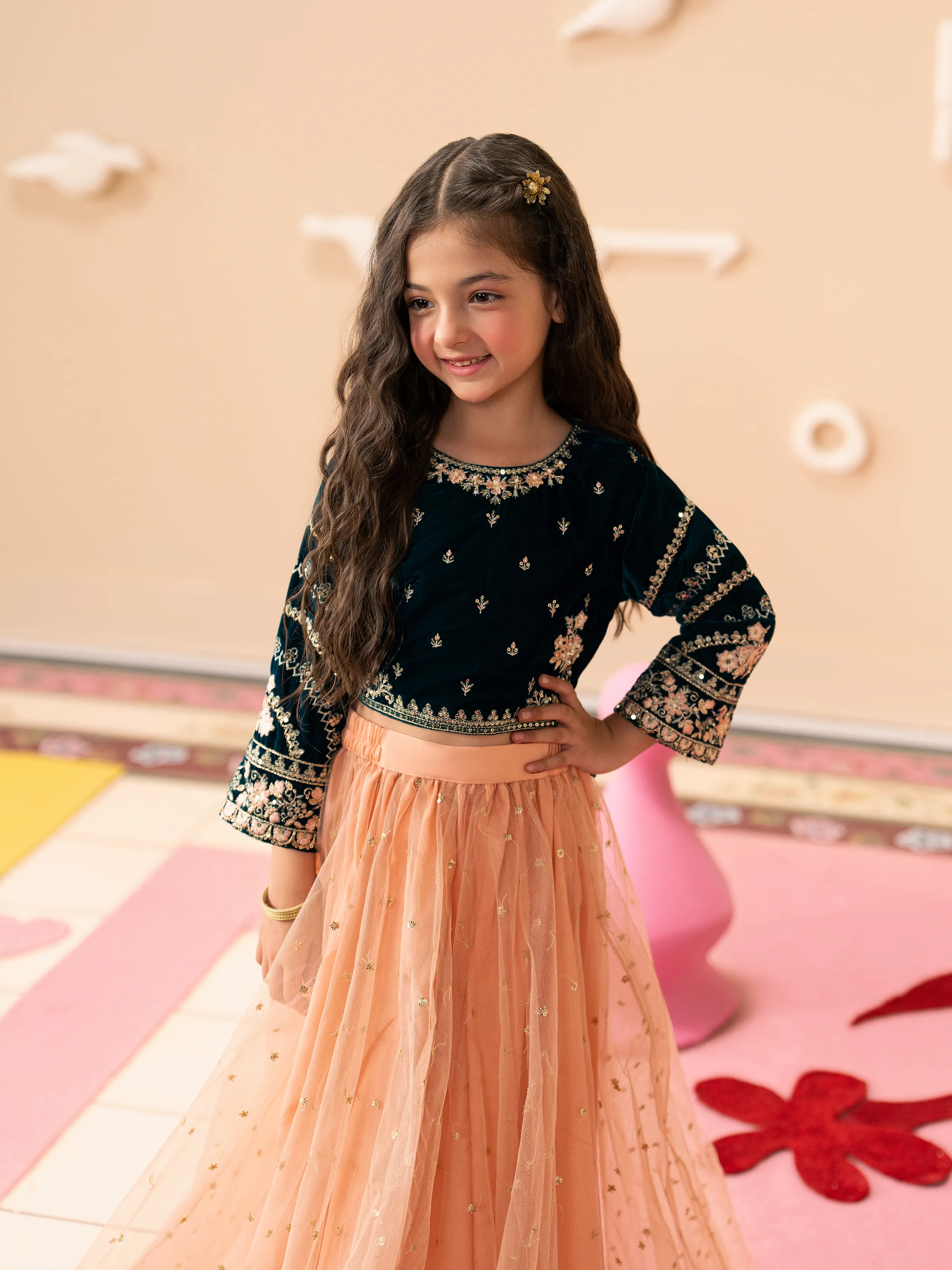 Girl's Dark Teal Pret - EGTPLE5-50046-3P - Image 5