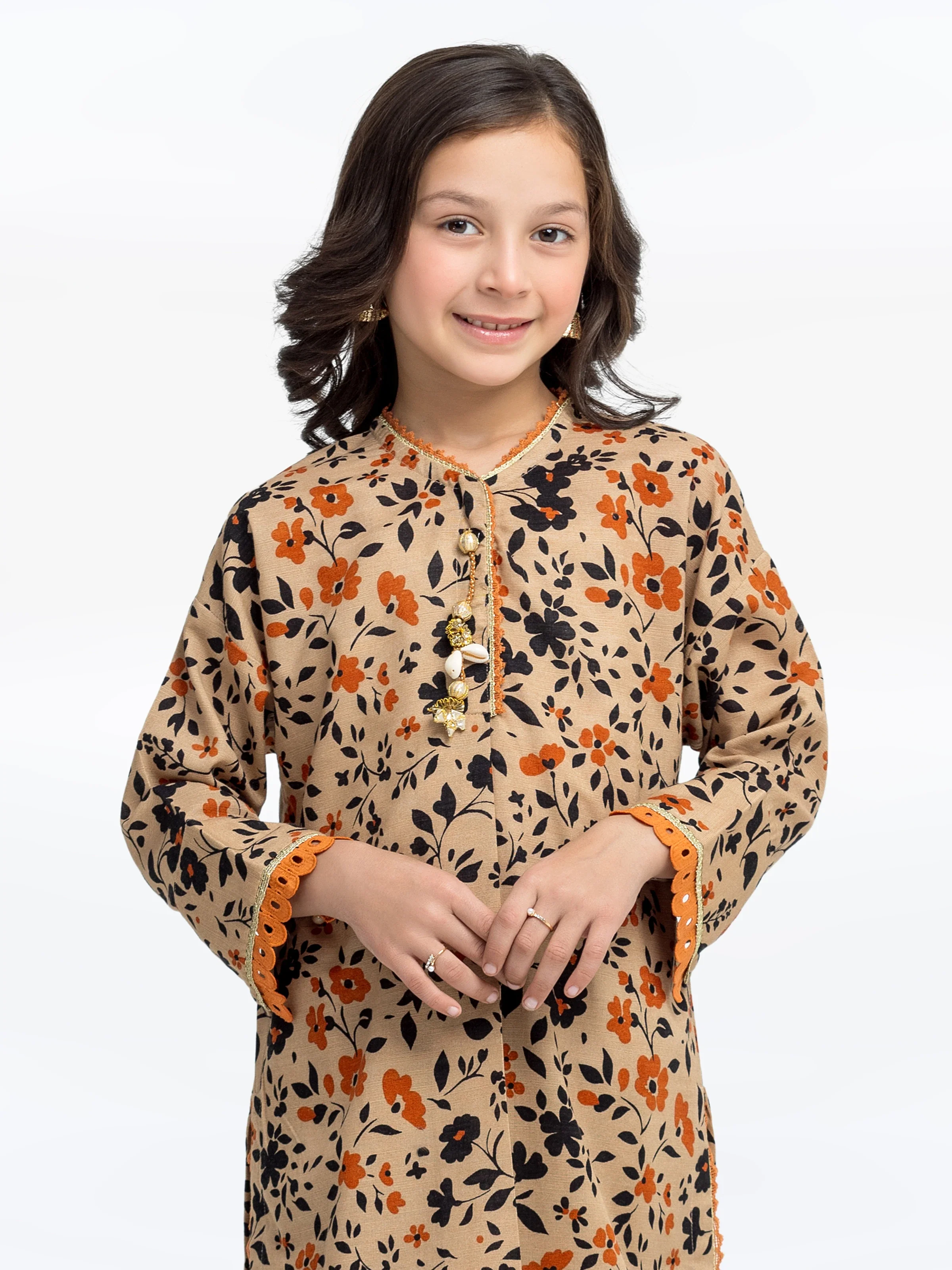 Girl's Khaddar Co-ord Set - EGTKP24-70790ST - Image 2