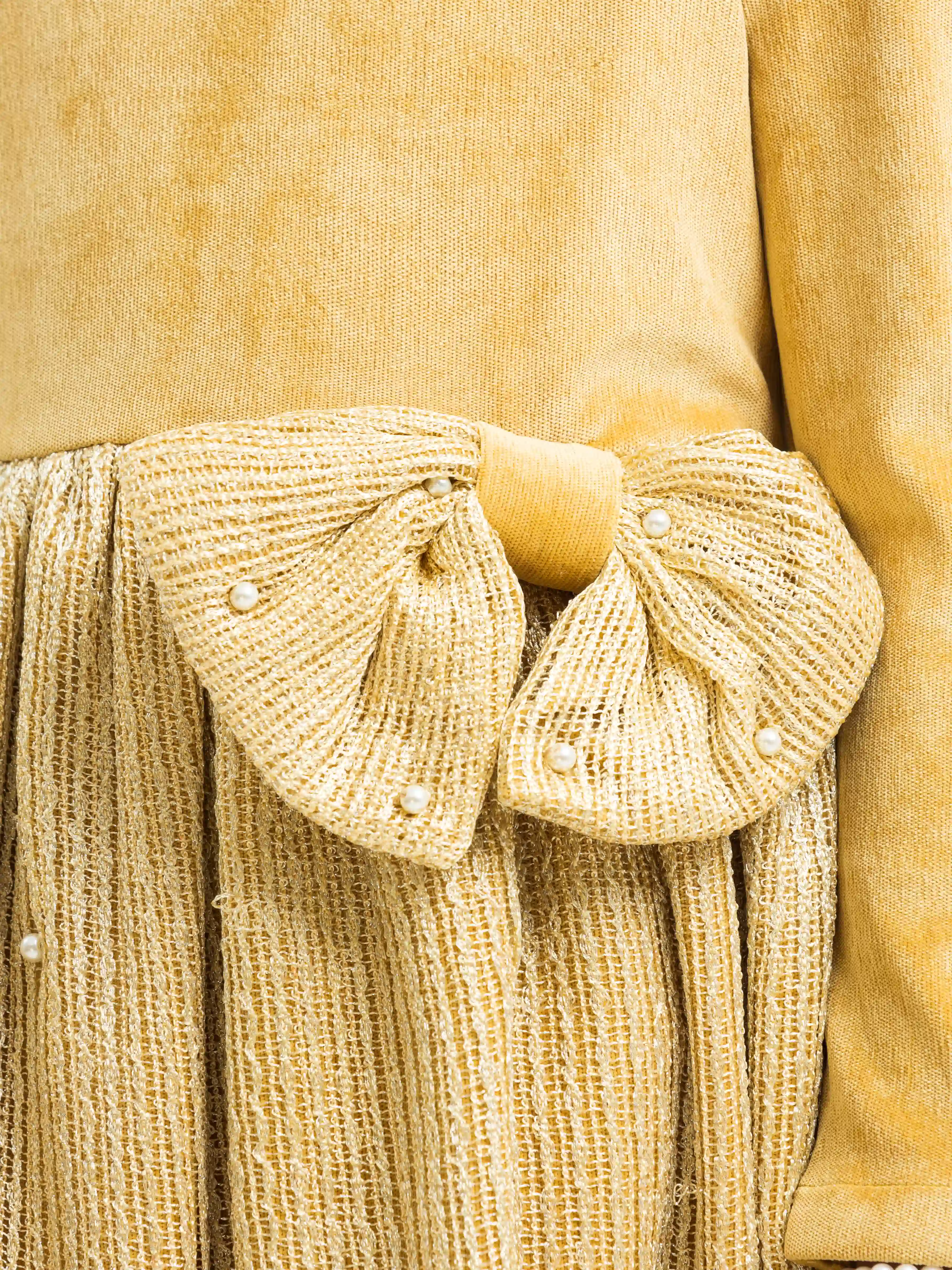 Girl's Golden Frock - EGTFK23W-200061 - Image 3