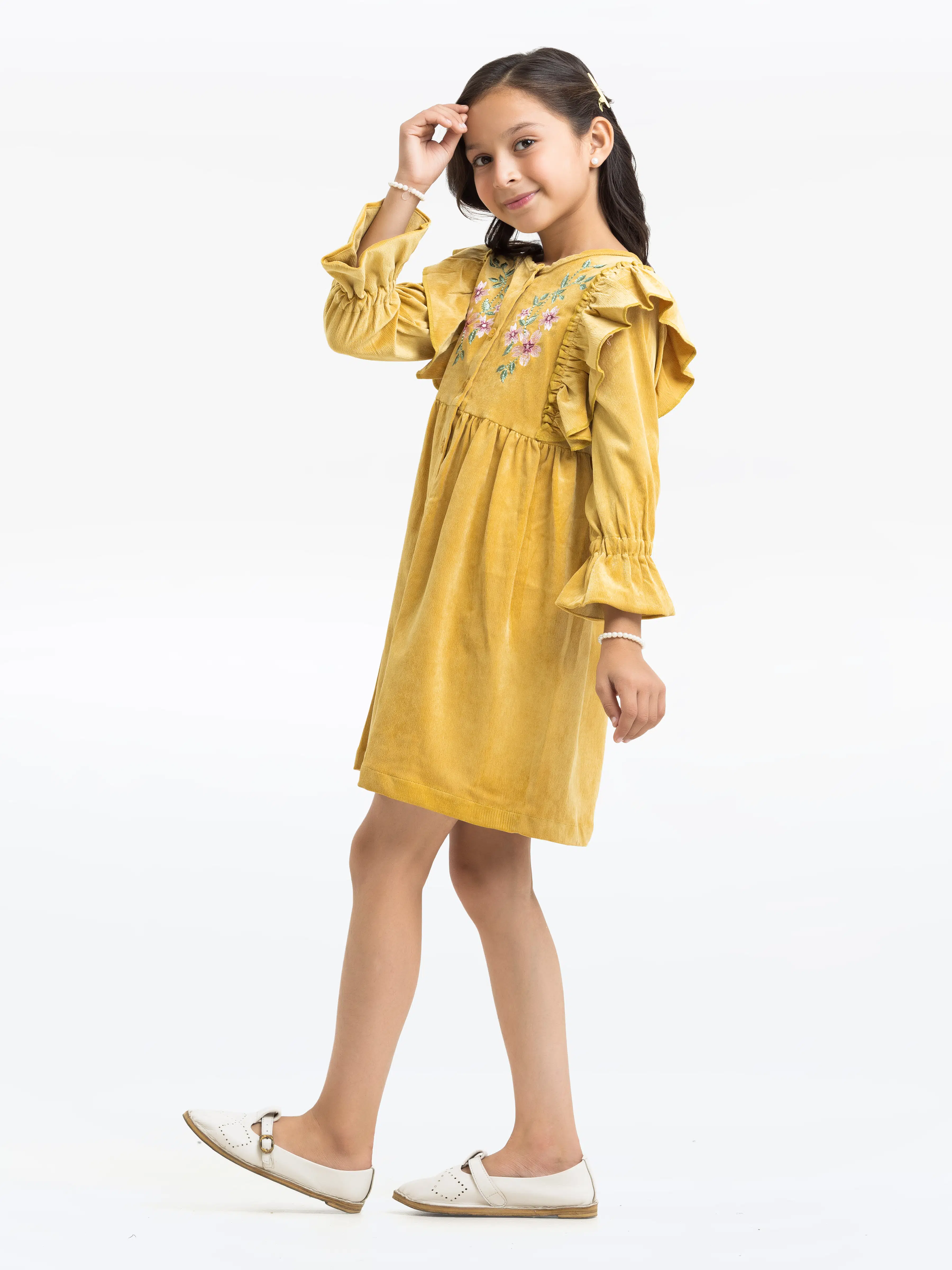 Girl's Golden Frock - EGTFK23W-200062 - Image 6
