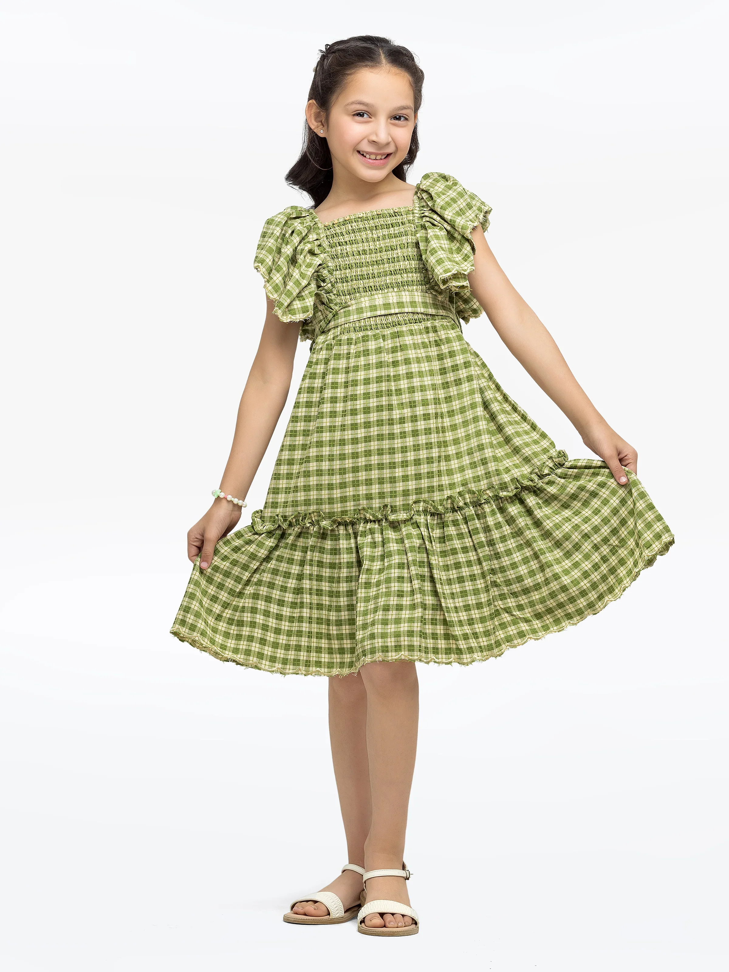 Girl's Green Frock - EGTF24S-200092 - Image 2