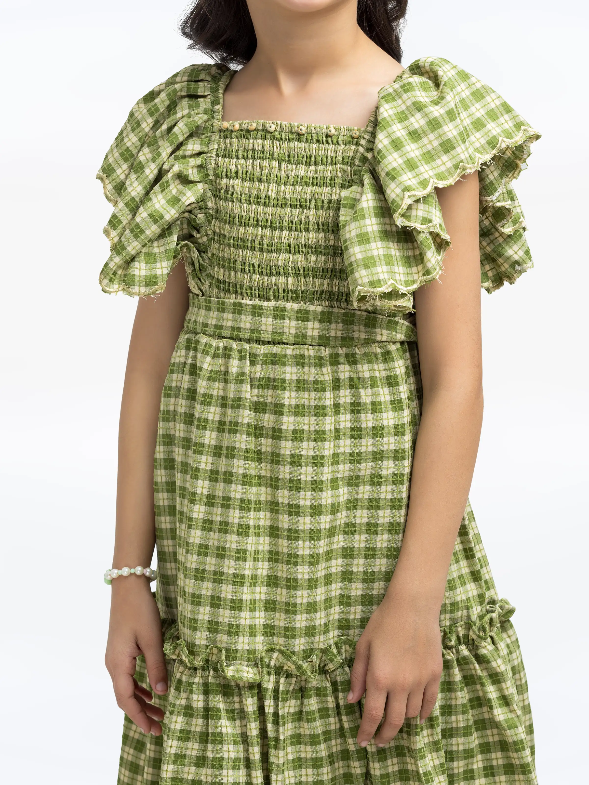Girl's Green Frock - EGTF24S-200092 - Image 3