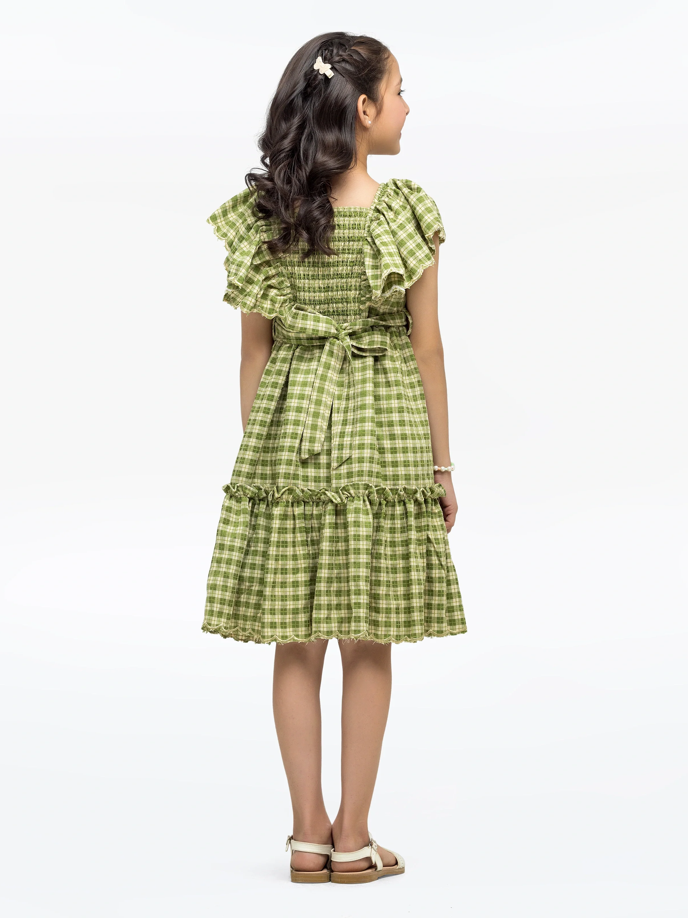 Girl's Green Frock - EGTF24S-200092 - Image 5