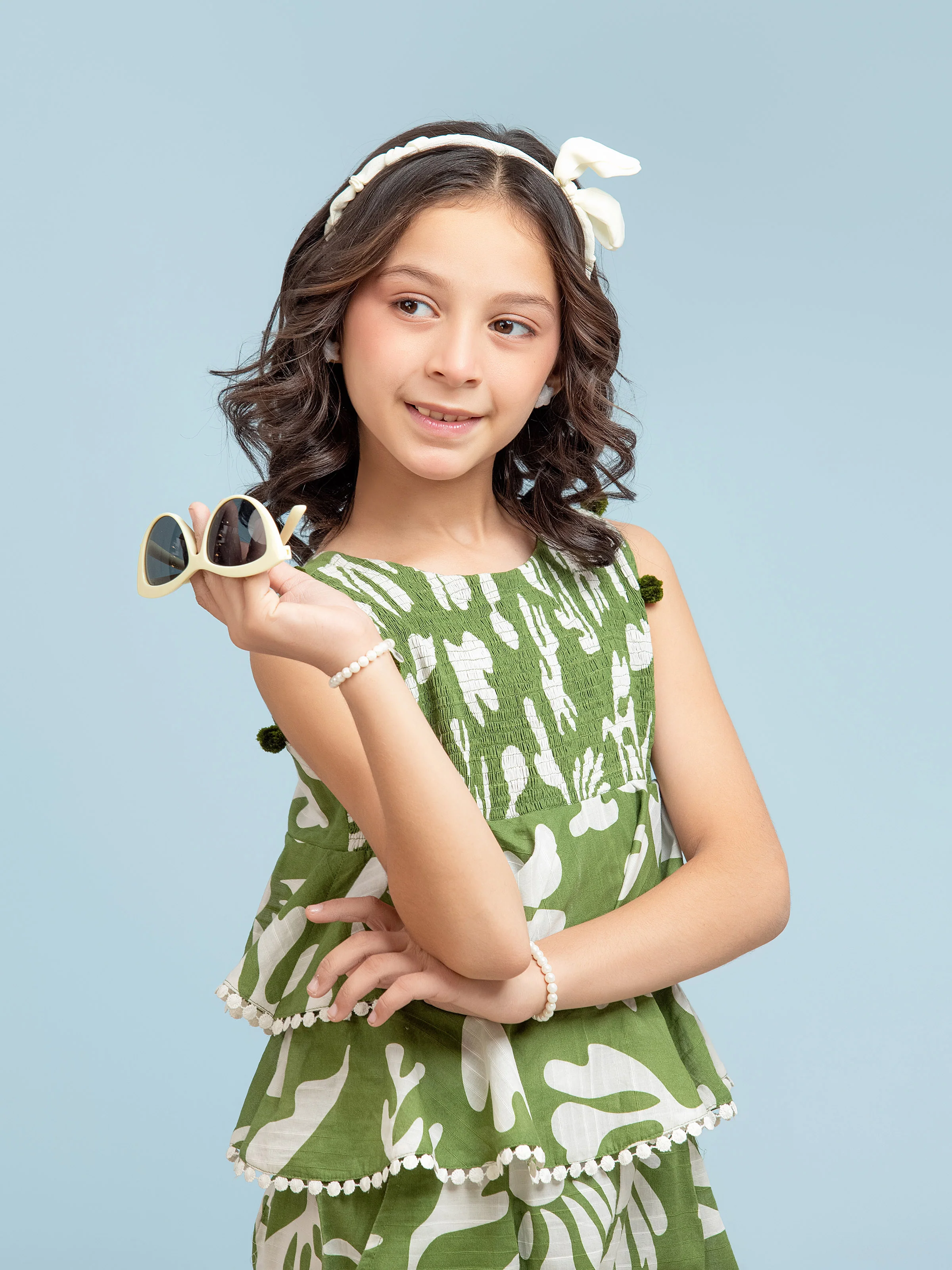 Girl's Green Jumpsuit - EGTJS5-001 - Image 2