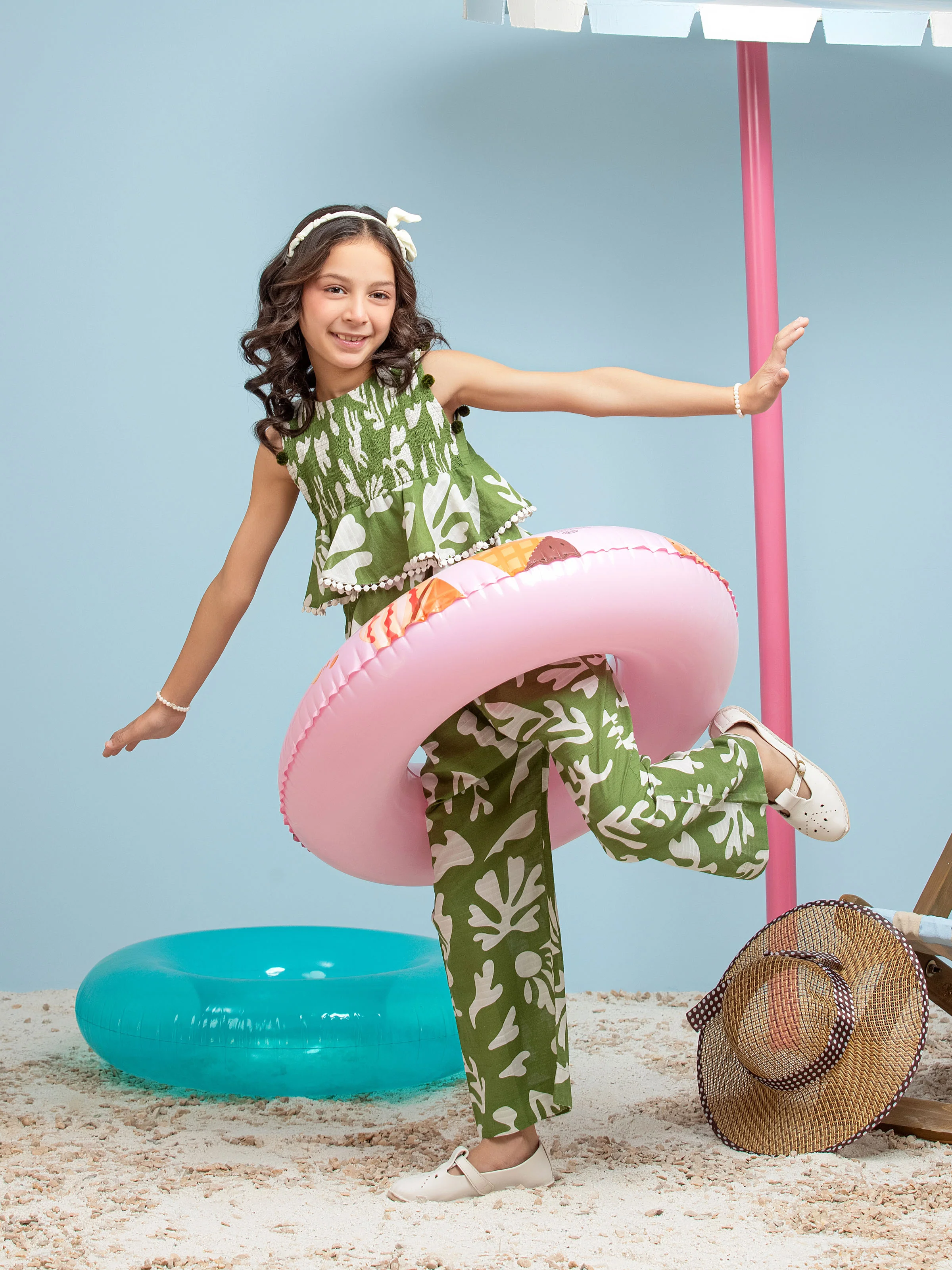 Girl's Green Jumpsuit - EGTJS5-001 - Image 5