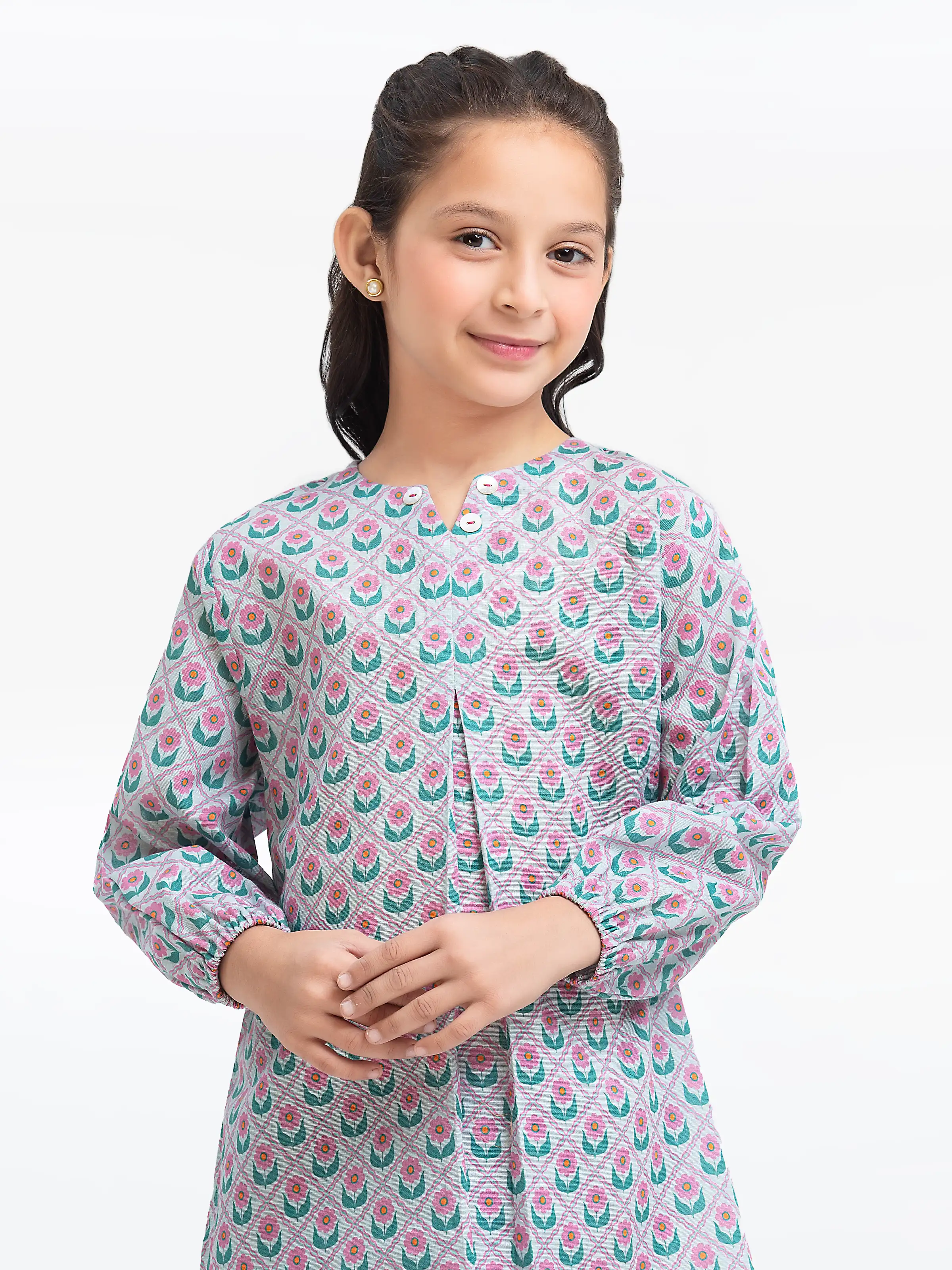 Girl's Khaddar Co-ord Set - EGTKP24-70904ST - Image 2