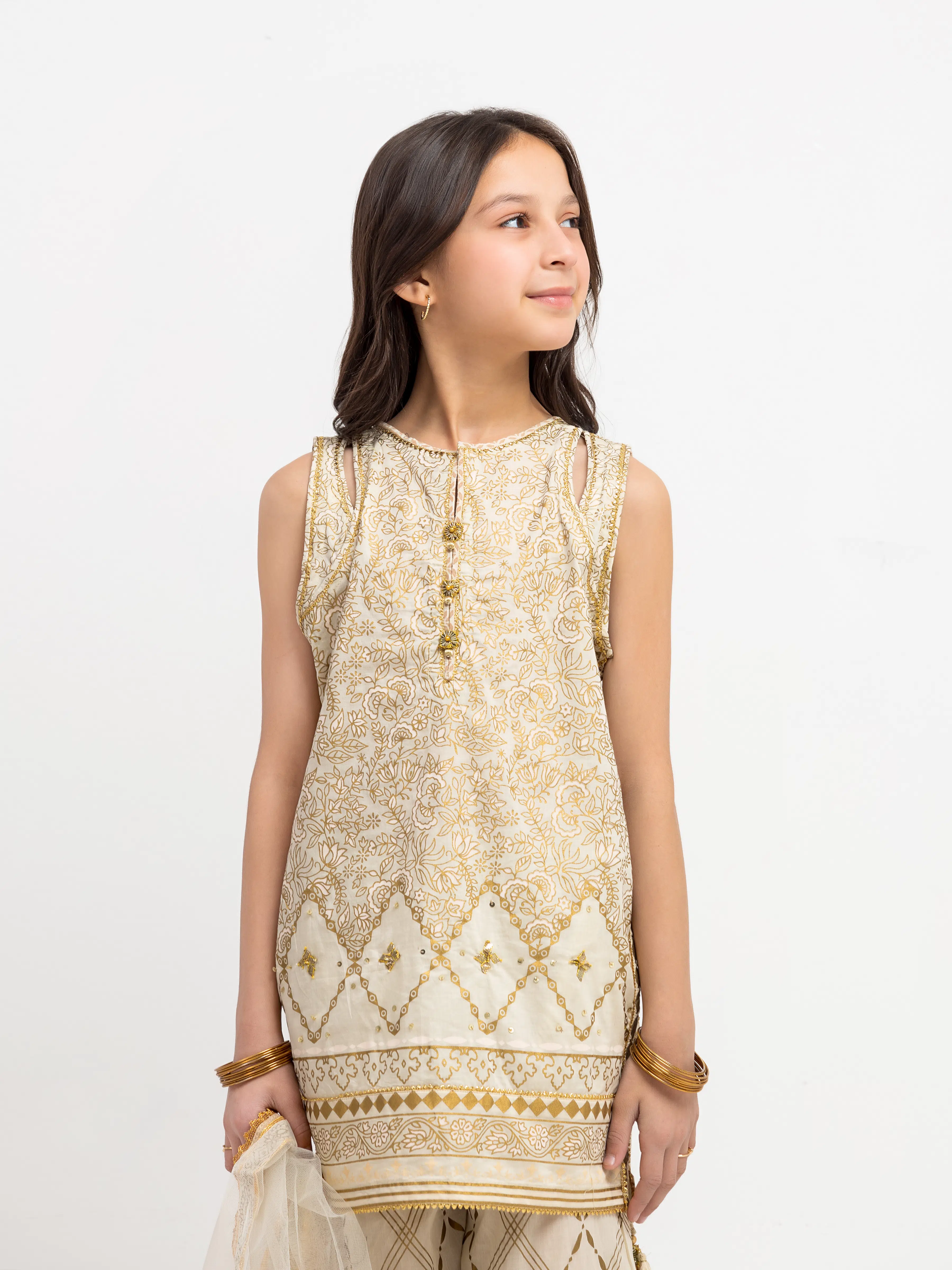 Girl's Light Beige Pret - EGTKP5-72000-3P - Image 2
