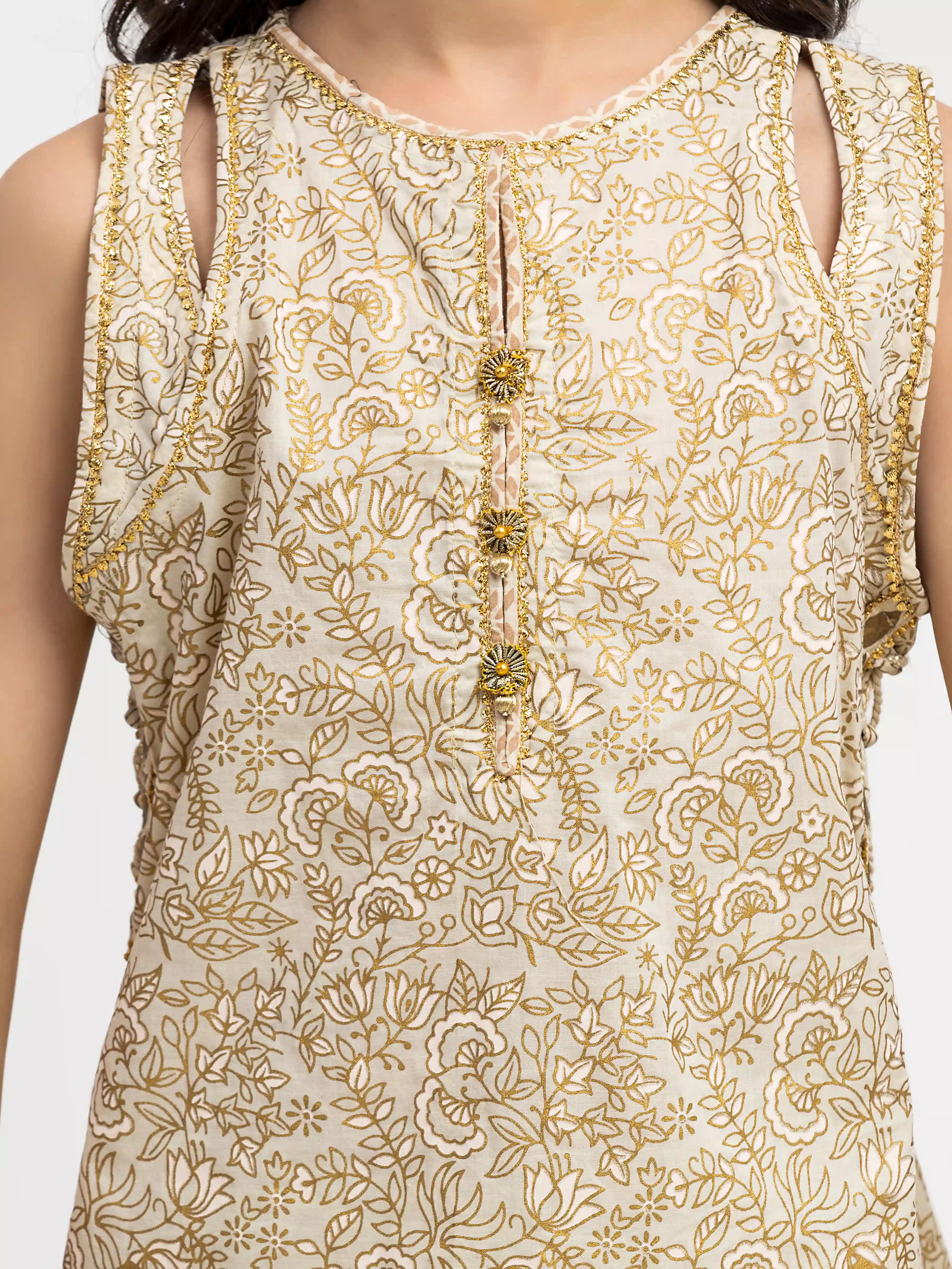 Girl's Light Beige Pret - EGTKP5-72000-3P - Image 3