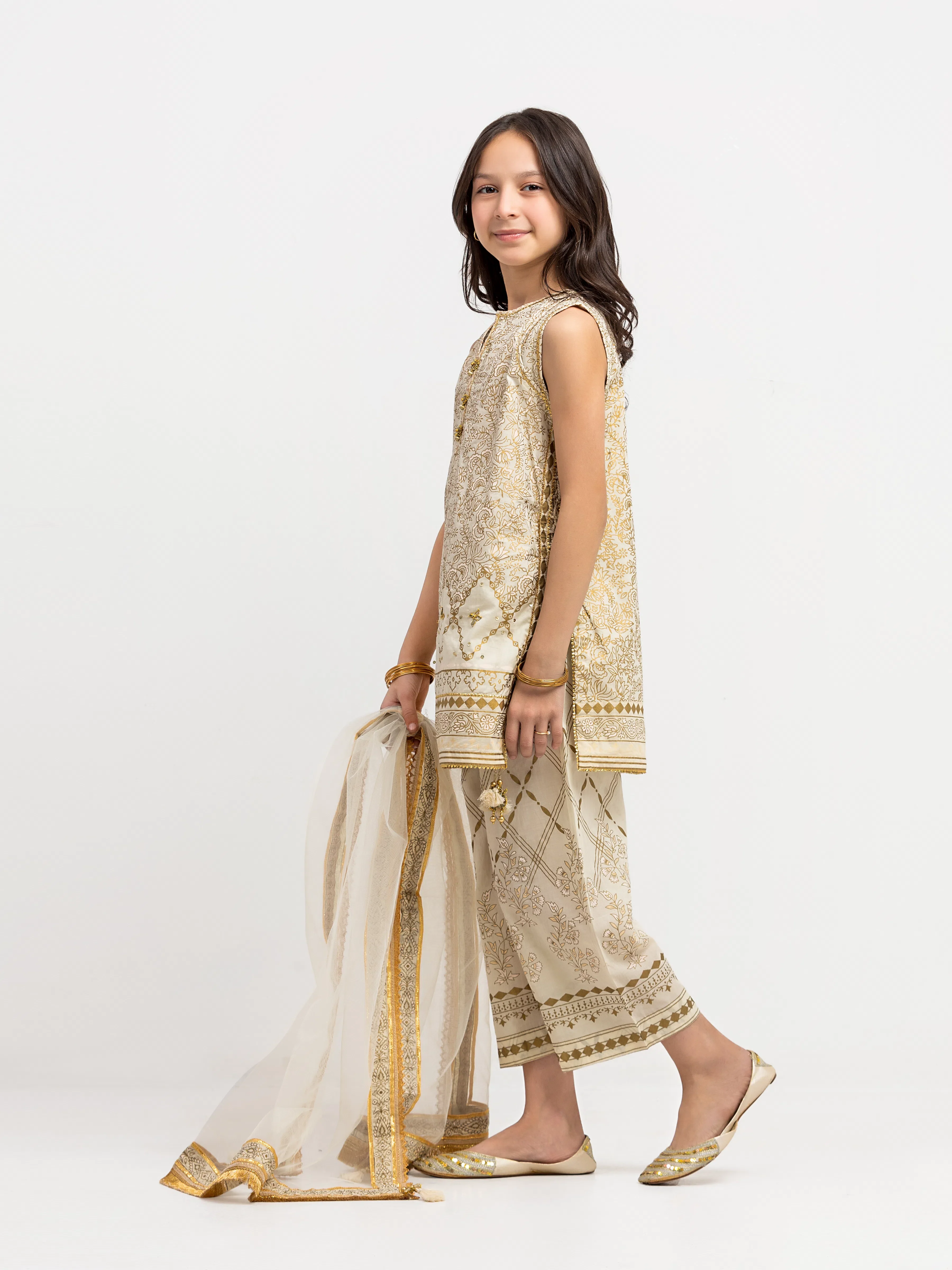 Girl's Light Beige Pret - EGTKP5-72000-3P - Image 4