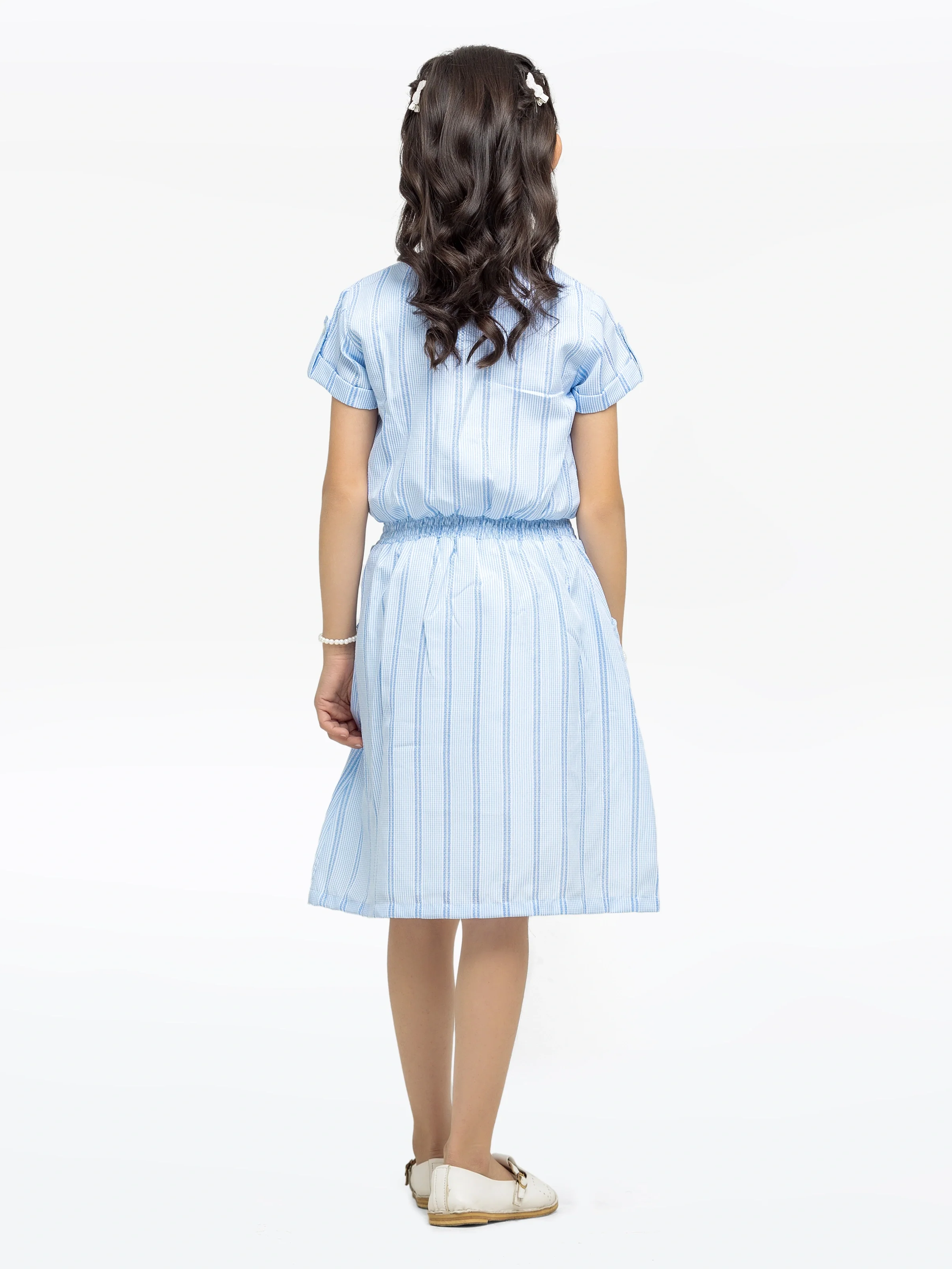 Girl's Light Blue Frock - EGTF24S-200079 - Image 4