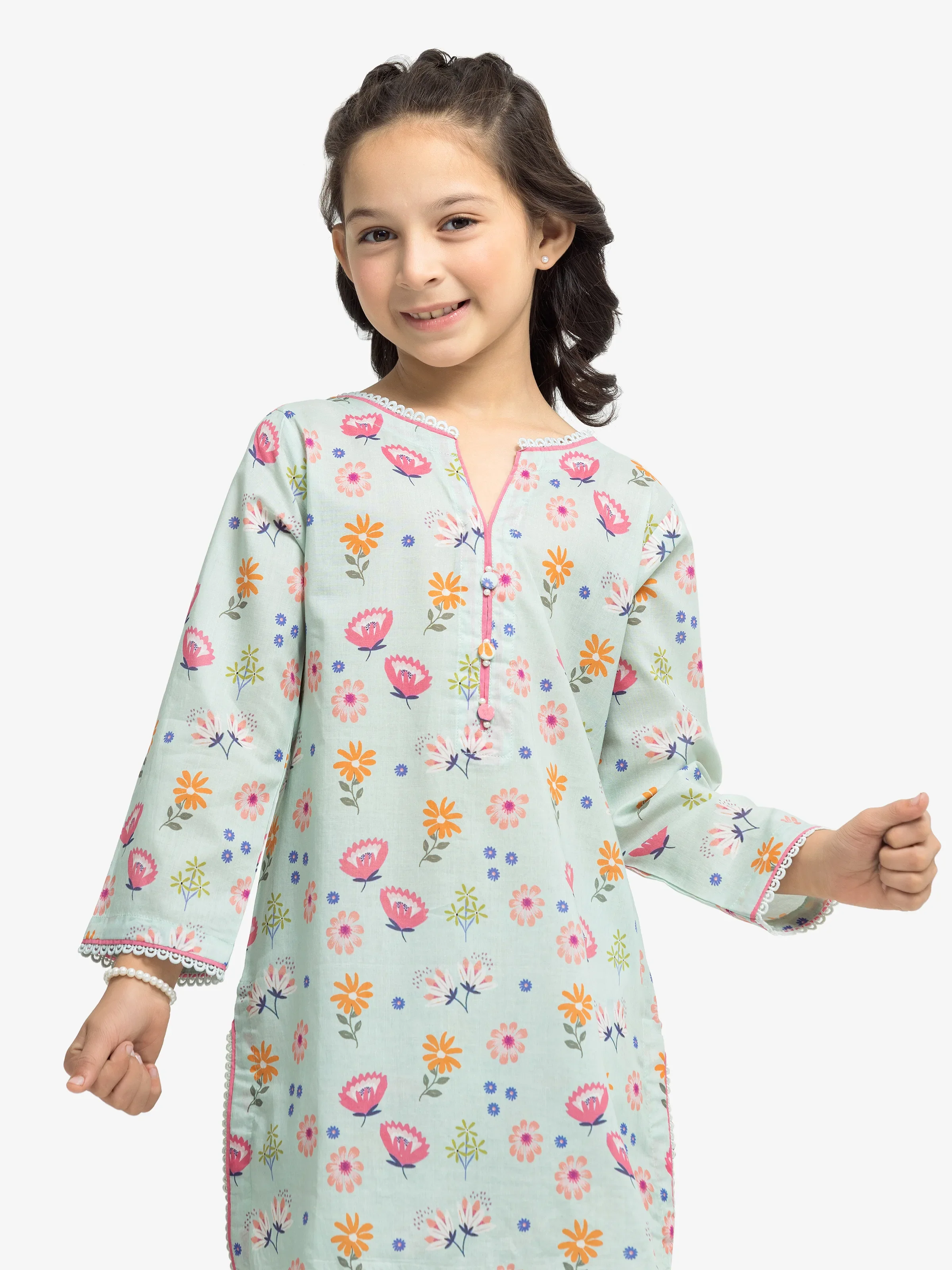 Girl's Lawn Co-ord Set - EGTKP24-70950ST - Image 2