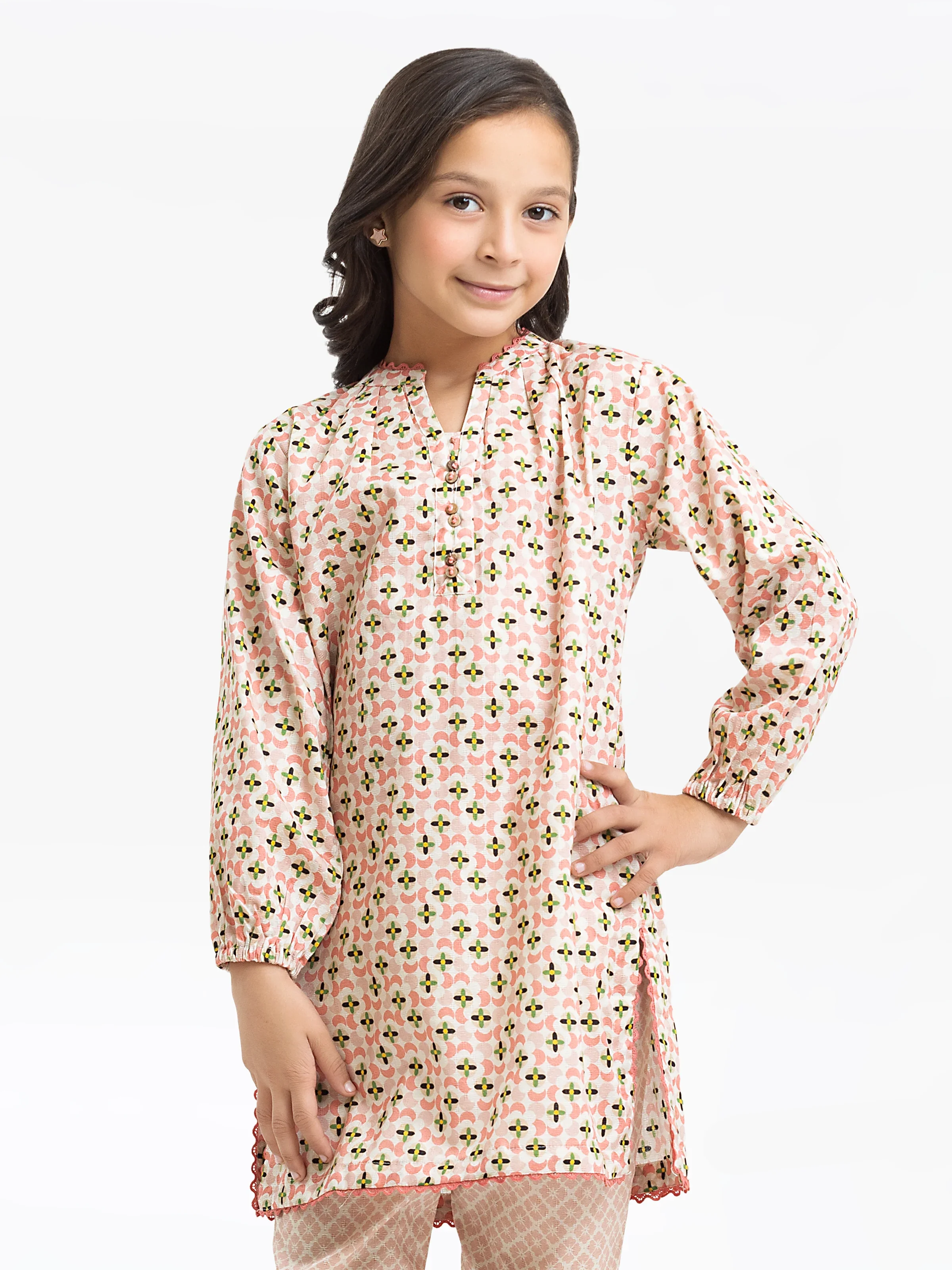 Girl's Light Peach Pret - EGTKP24-70914ST - Image 2