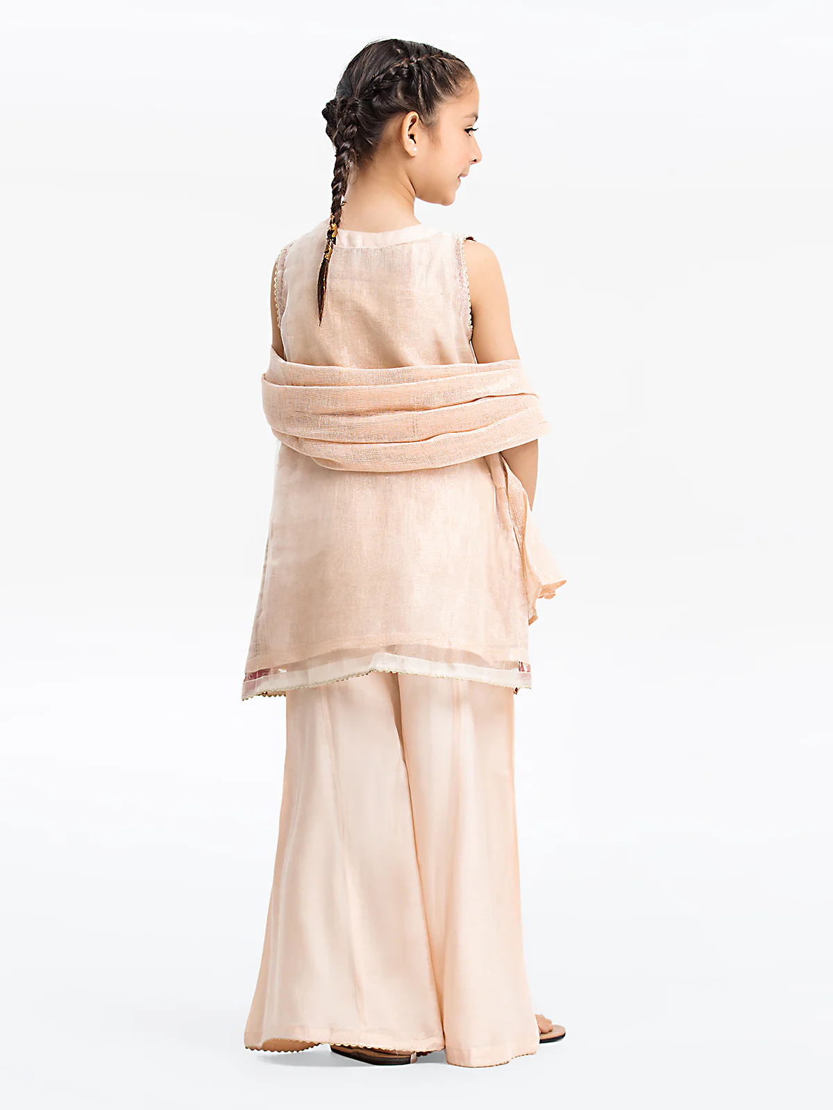 Girl's Light Pink Pishwas - EGTP23-22213 - Image 5
