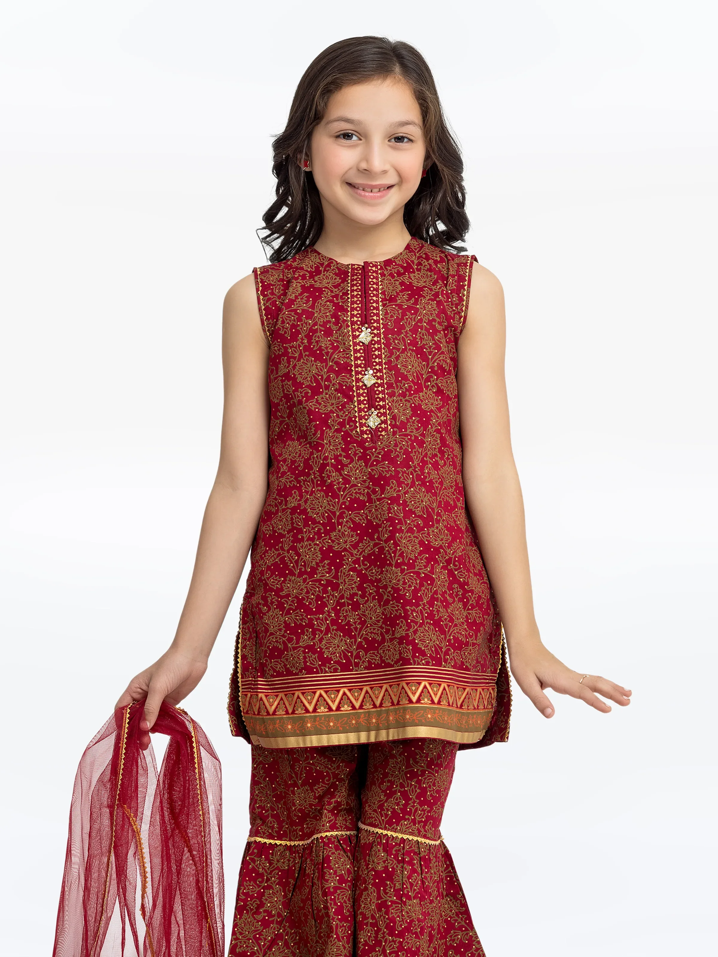 Girl's Maroon Pret - EGTKP5-70793-3P - Image 2
