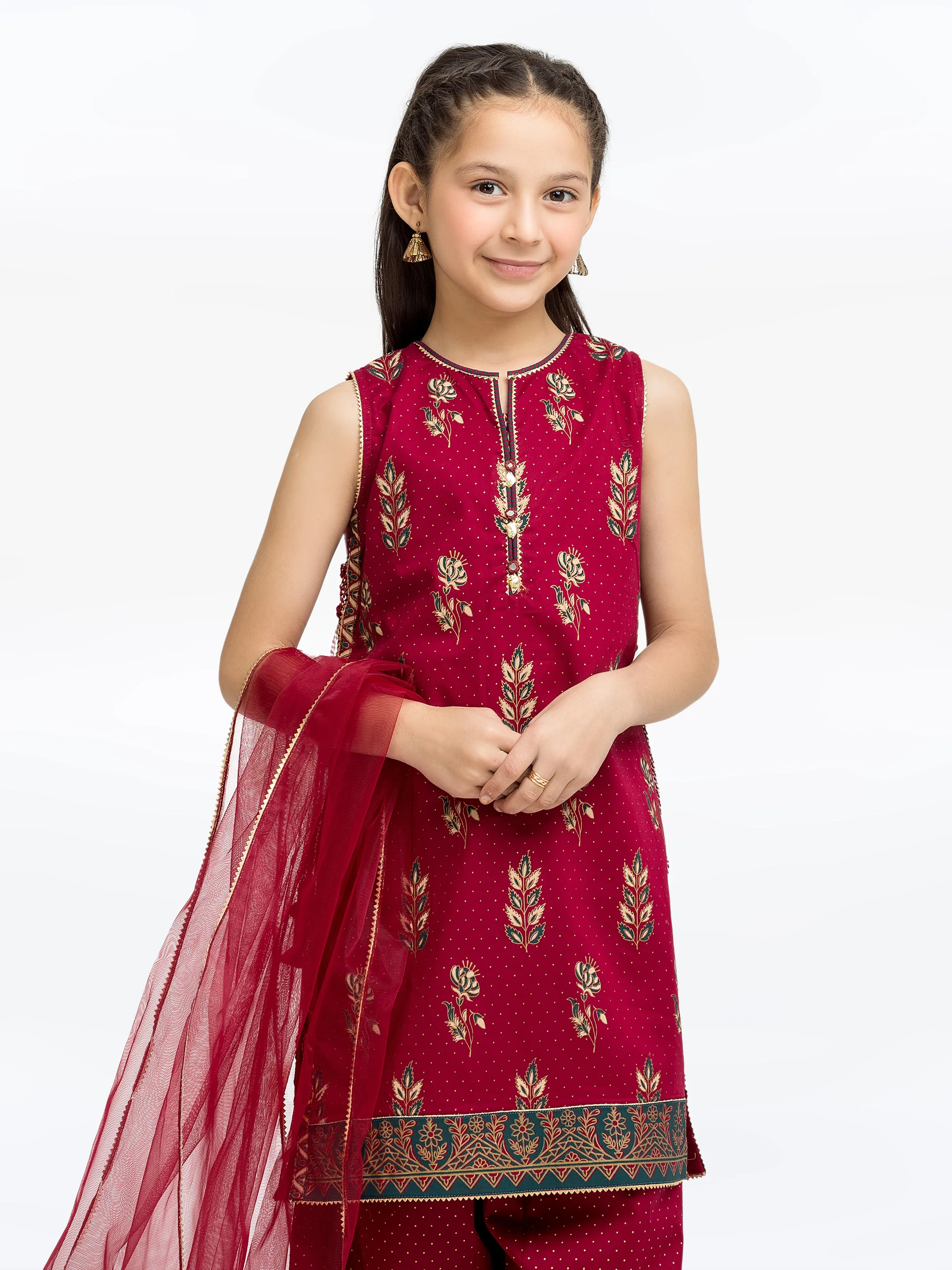 Girl's Maroon Pret - EGTKP5-70804-3P - Image 2