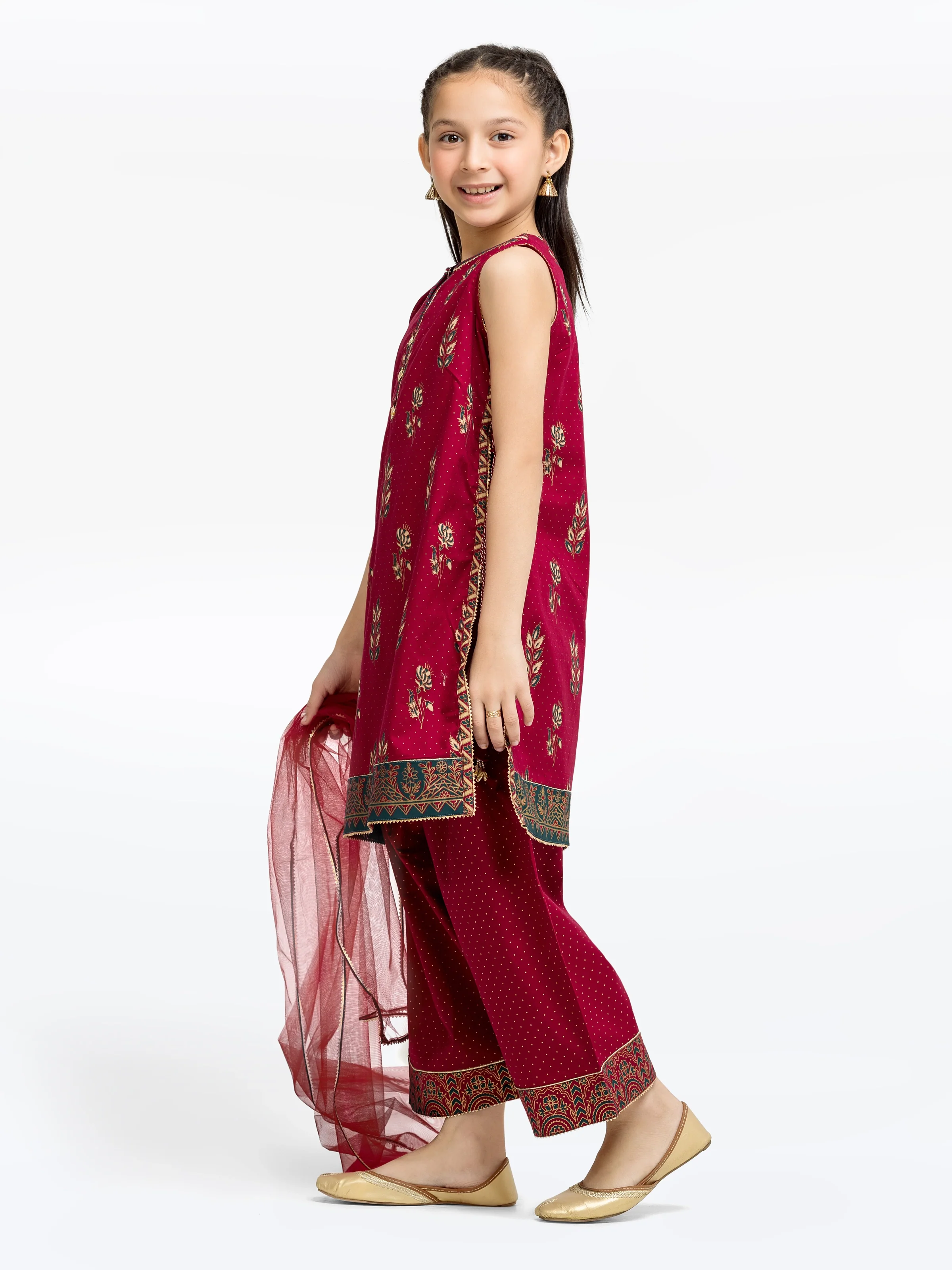 Girl's Maroon Pret - EGTKP5-70804-3P - Image 4