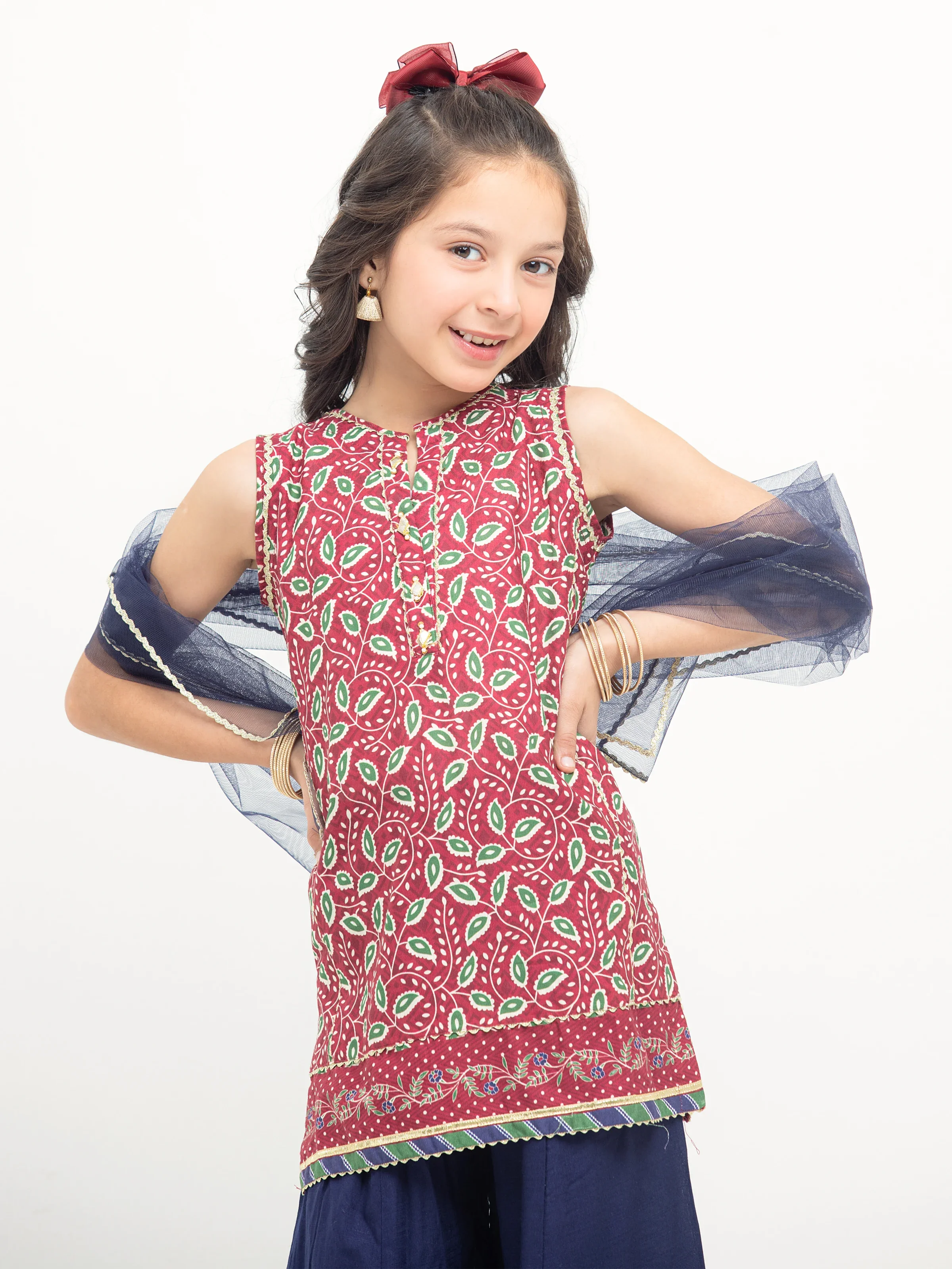 Girl's Maroon Pret - EGTKP5-70809-3P - Image 2