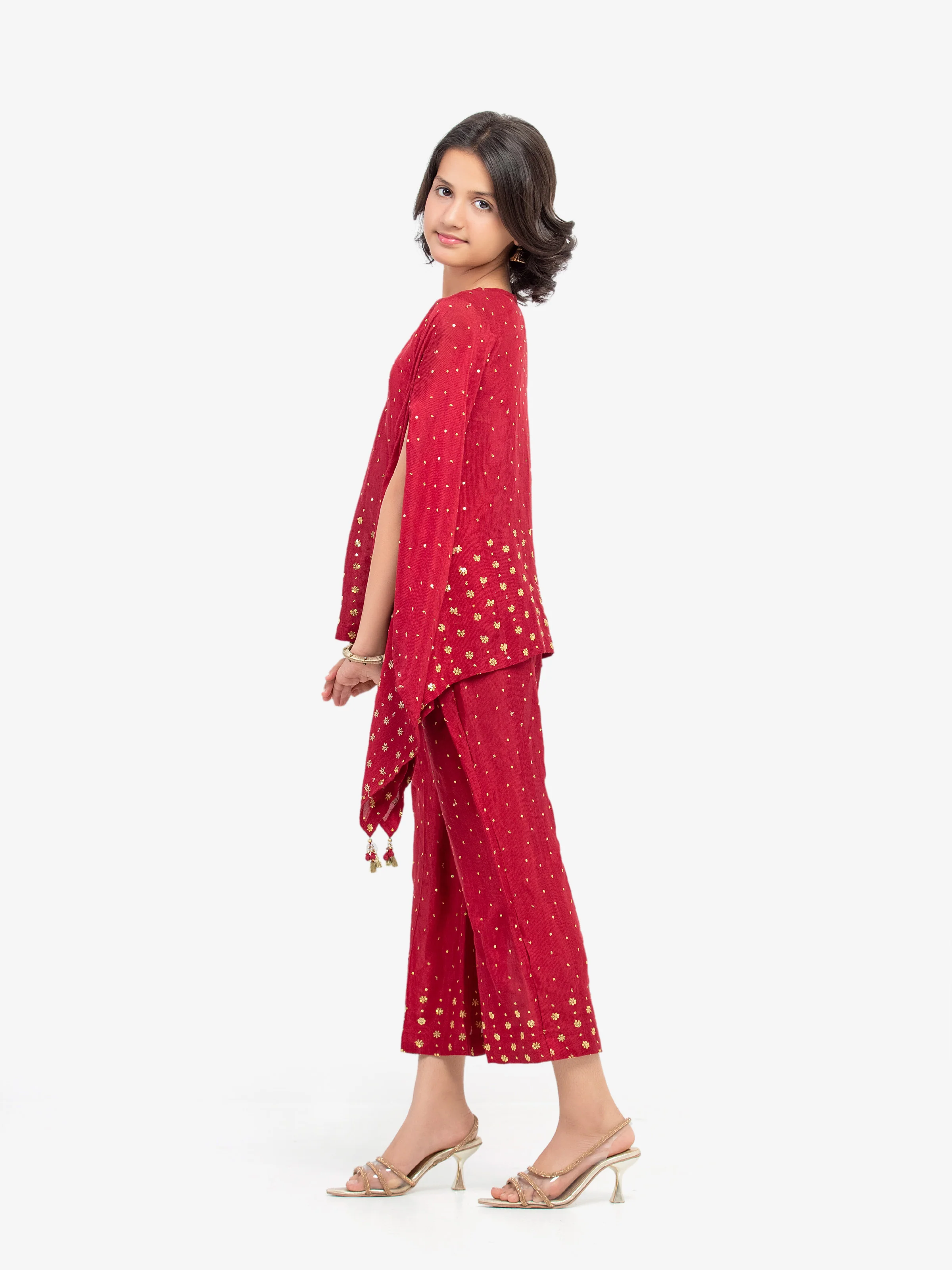 Girl's Maroon Pret - EGTPLE5-50045ST - Image 4