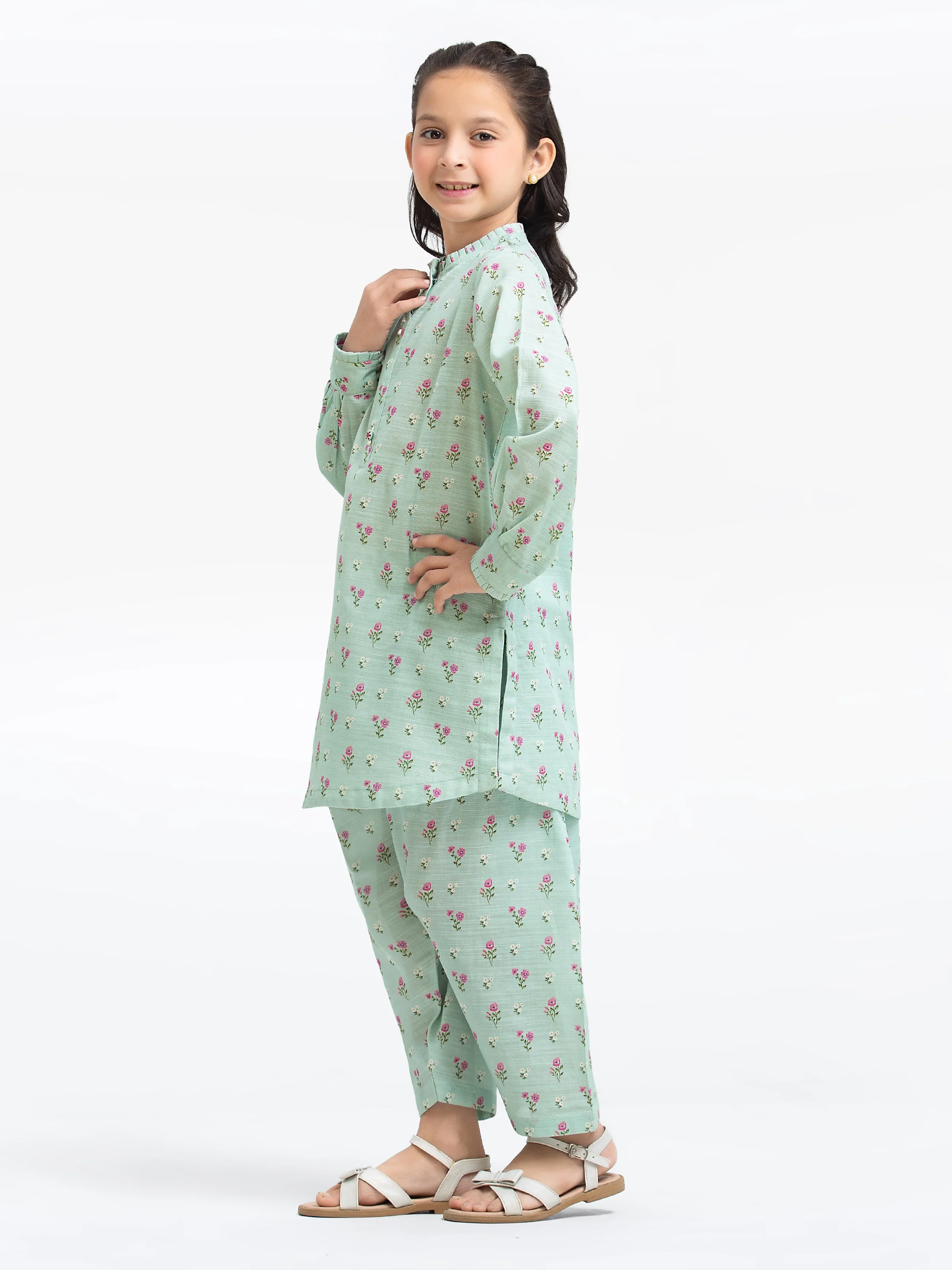 Girl's Khaddar Co-ord Set - EGTKP24-70906ST - Image 4