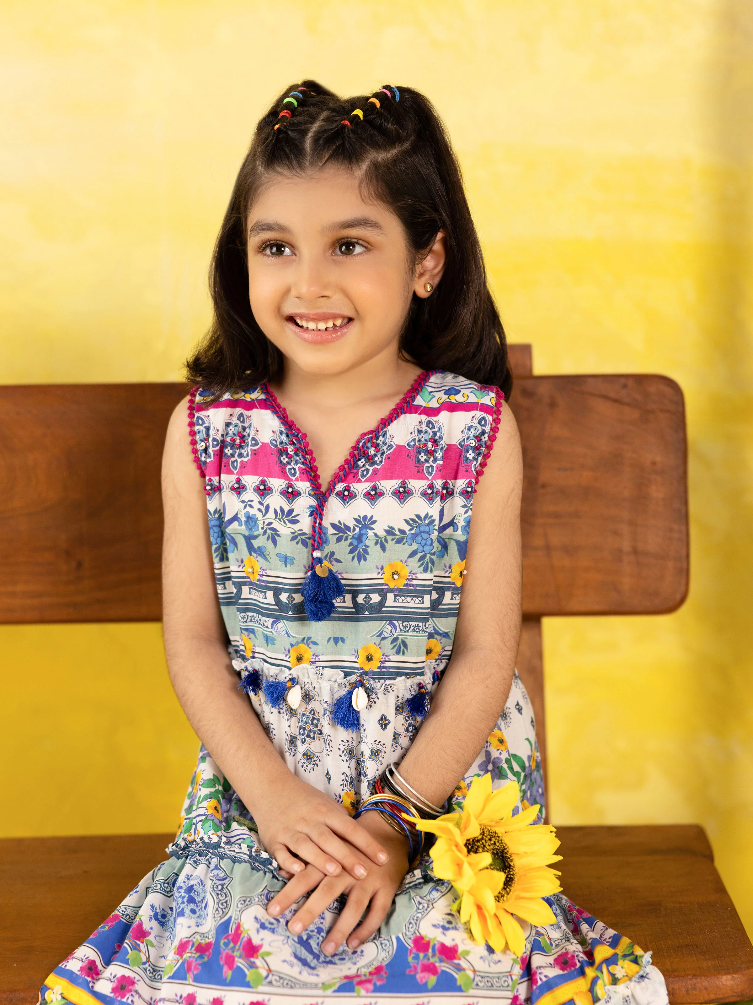 Girl's Multi Frock - EGTF5-70996 - Image 4