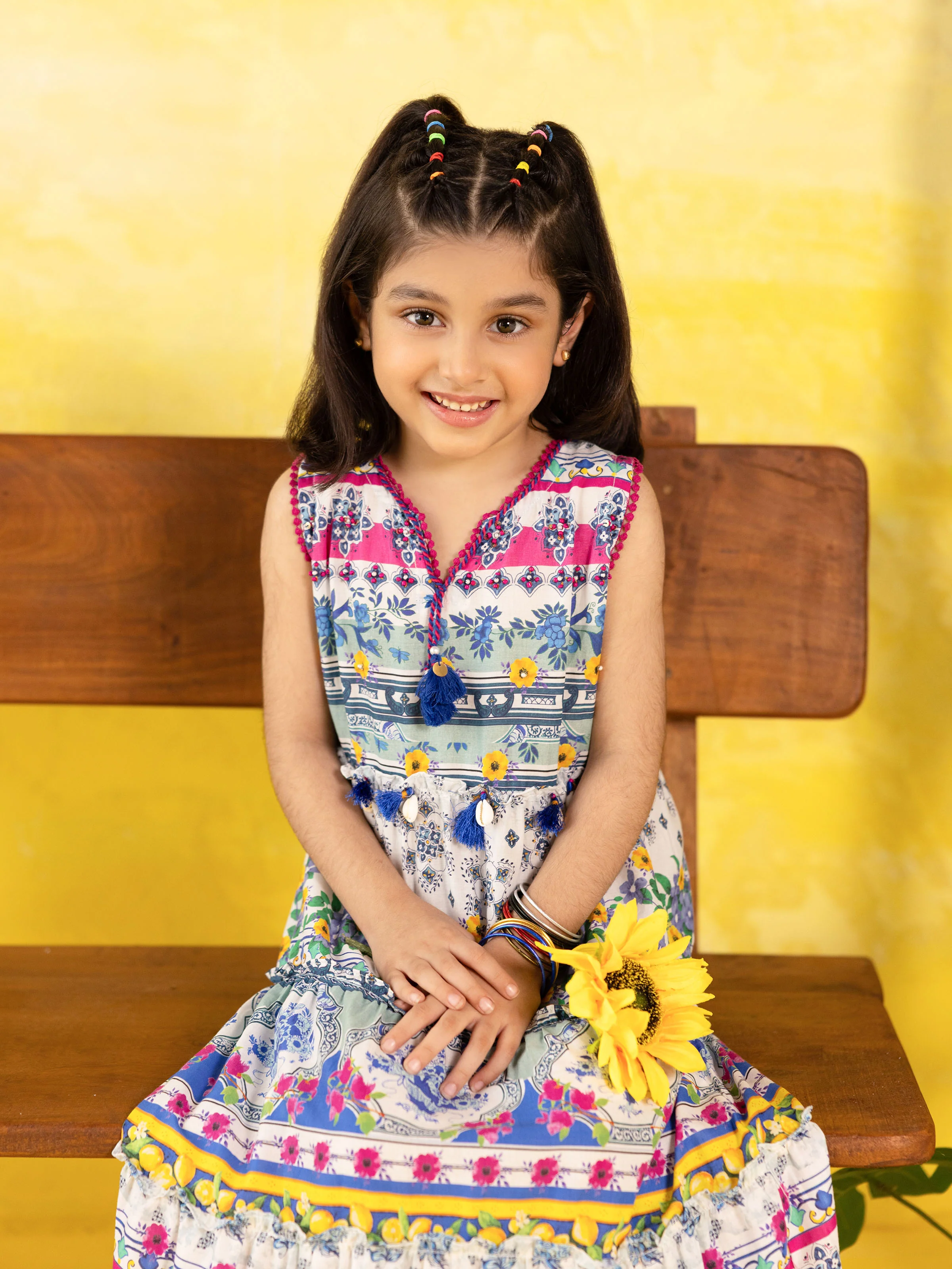 Girl's Multi Frock - EGTF5-70996 - Image 5
