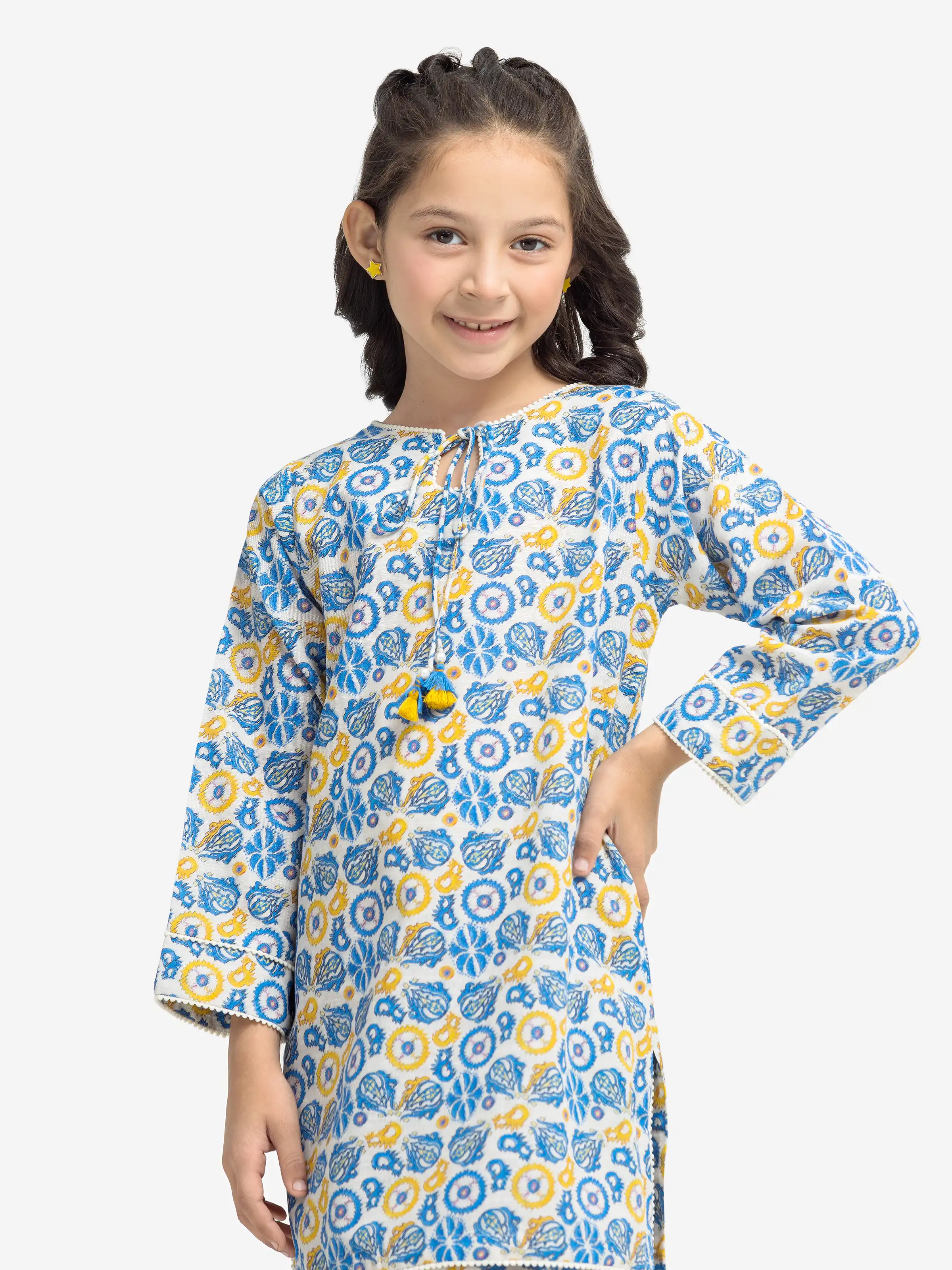 Girl's Khaddar Co-ord Set - EGTKP24-70901ST - Image 2