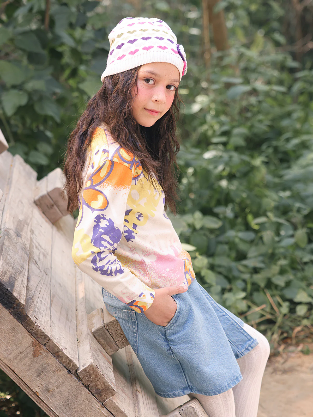 Girl's Multi Sweatshirt - EGTSS23-003 - Image 3