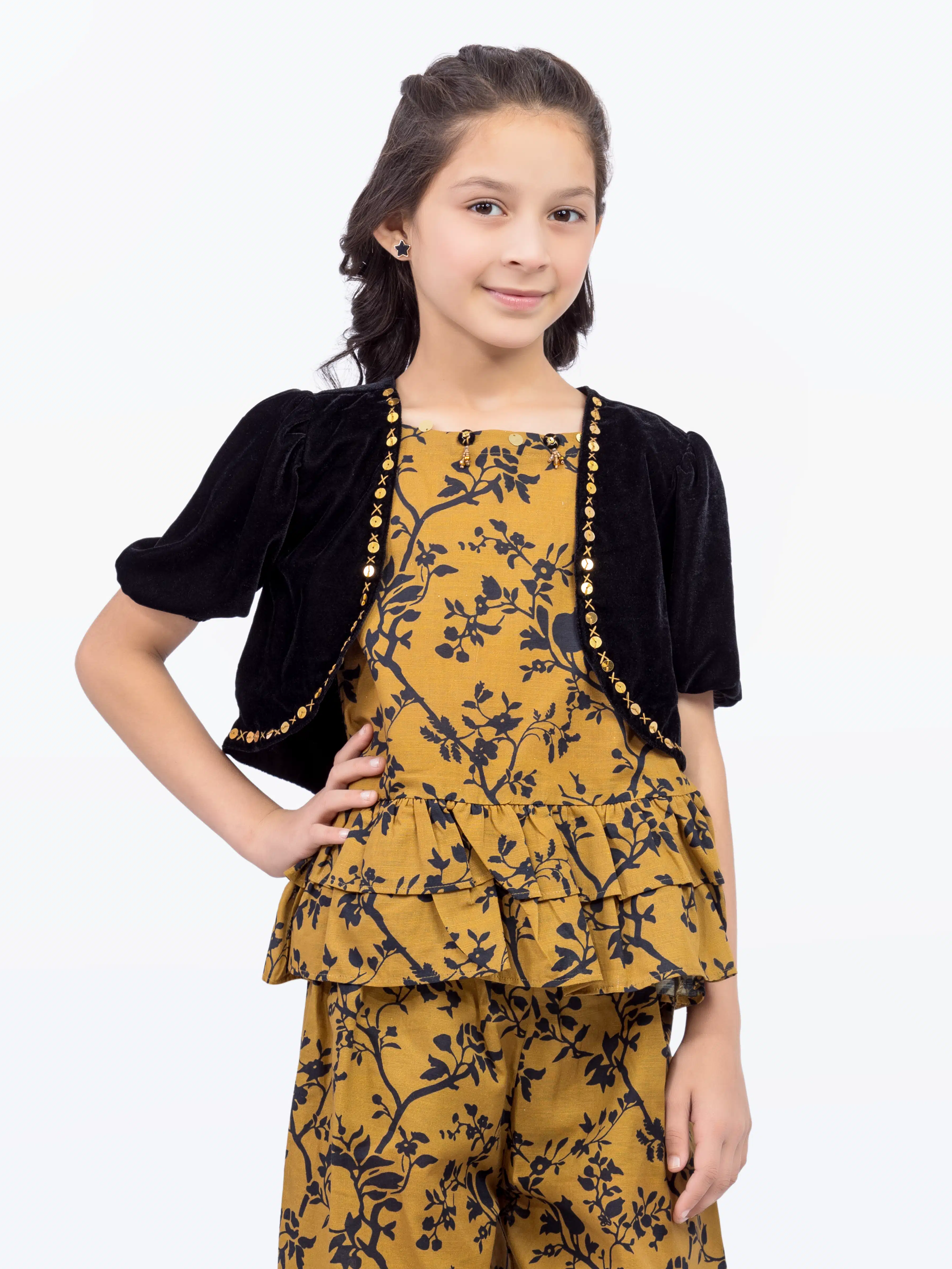 Girl's Mustard Co-ord Set - EGTKP5-70805ST - Image 2