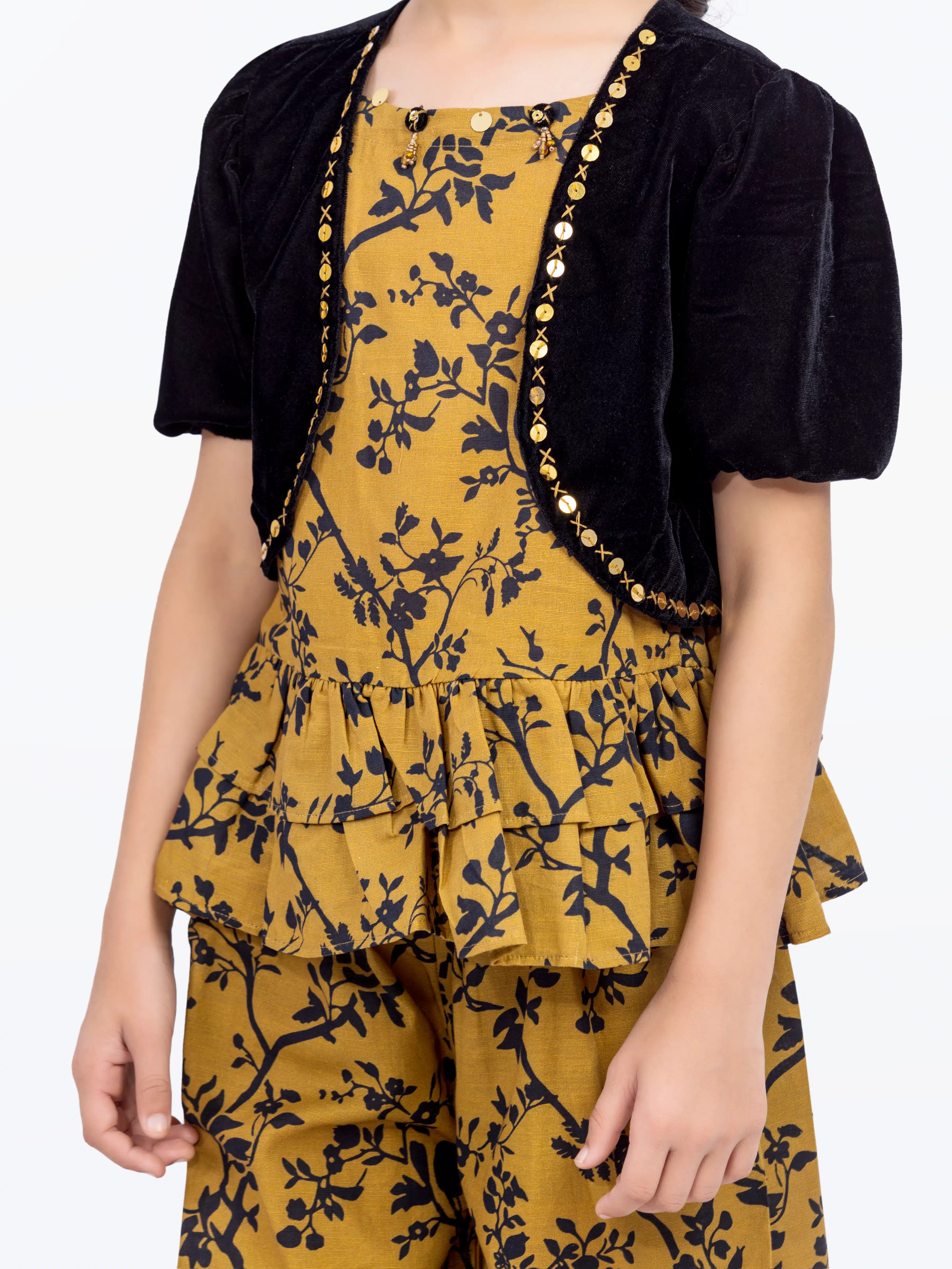 Girl's Mustard Co-ord Set - EGTKP5-70805ST - Image 3