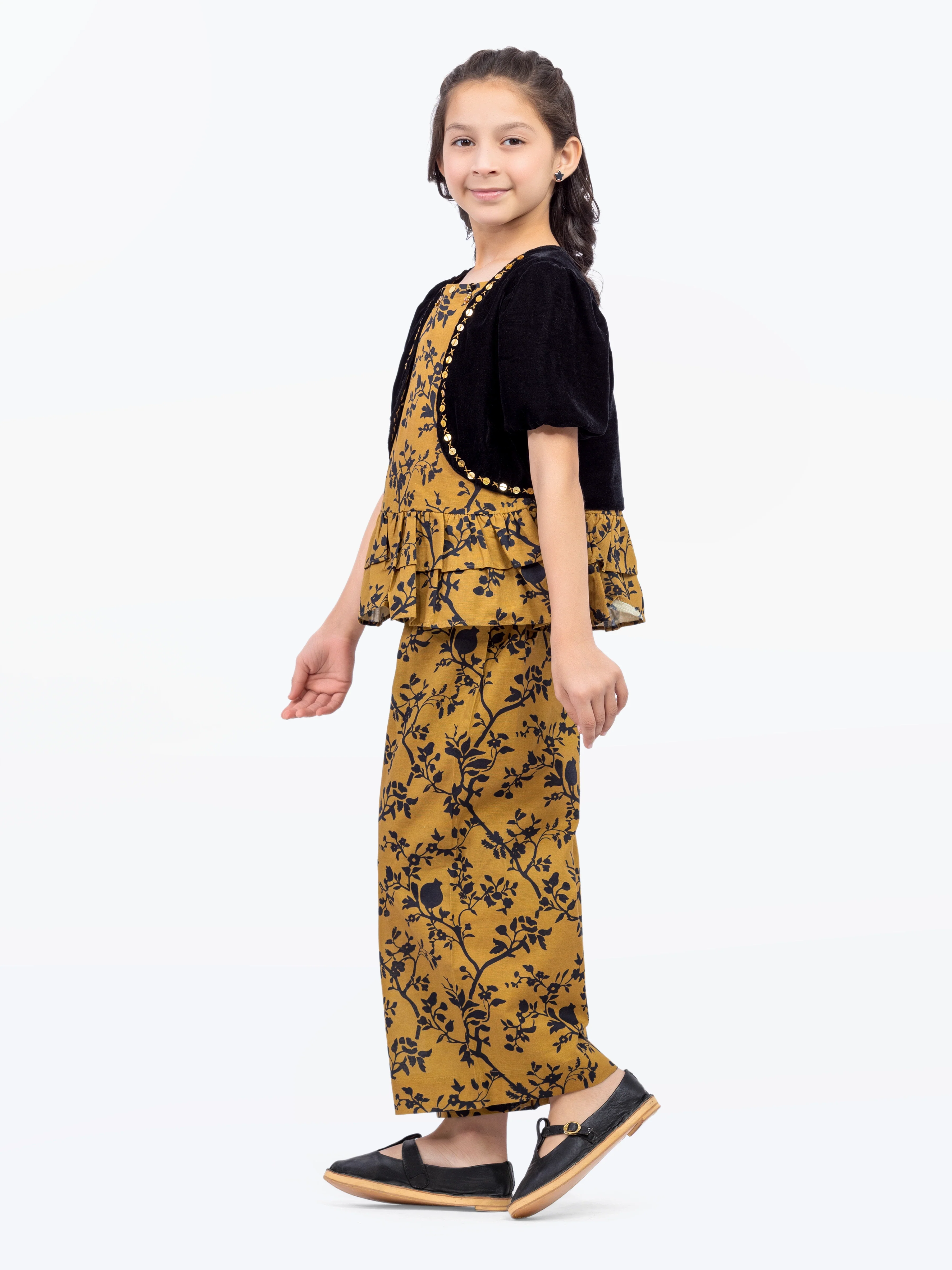 Girl's Mustard Co-ord Set - EGTKP5-70805ST - Image 4