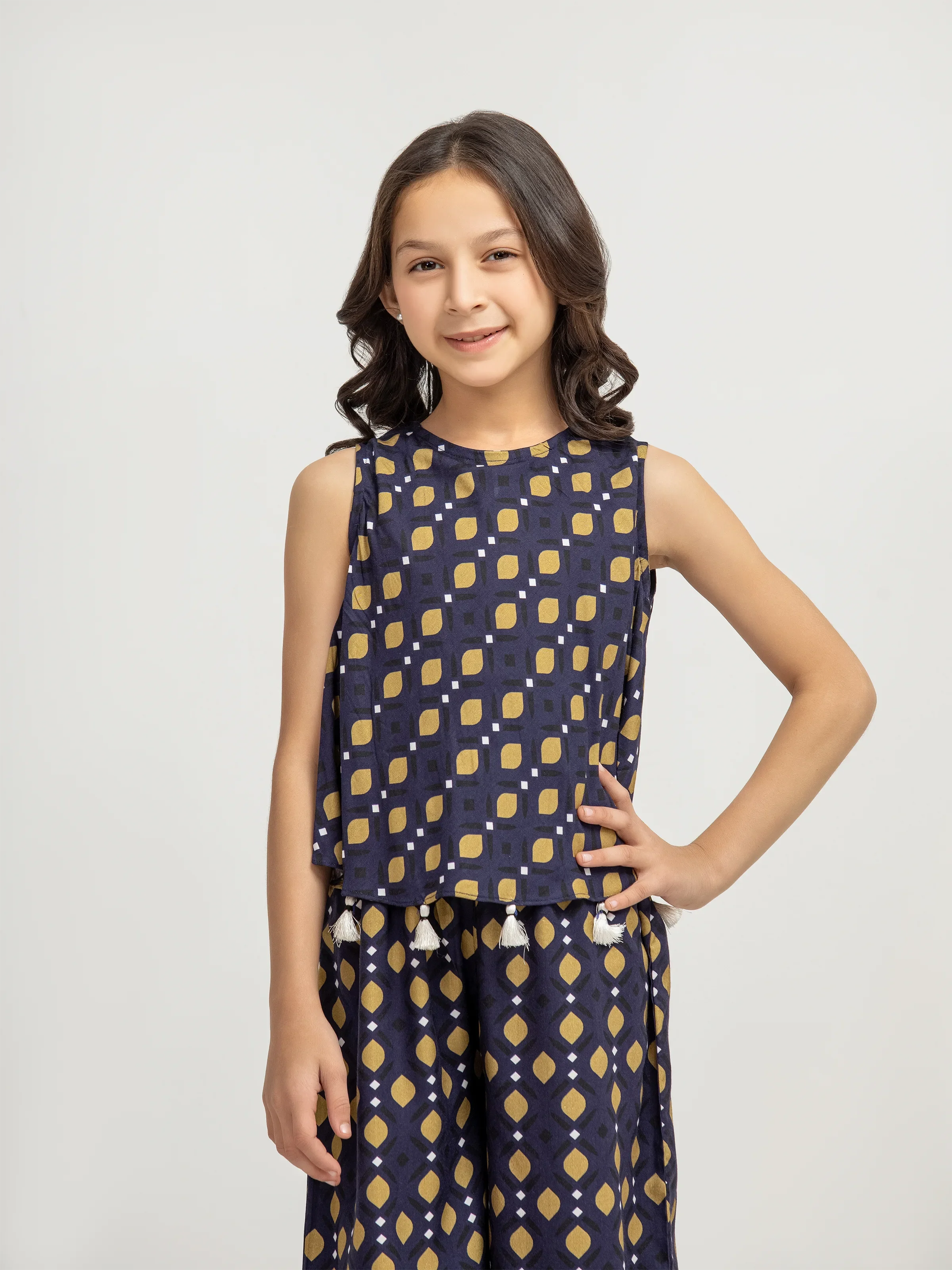 Girl's Navy Blue Jumpsuit - EGTJS5-002 - Image 2