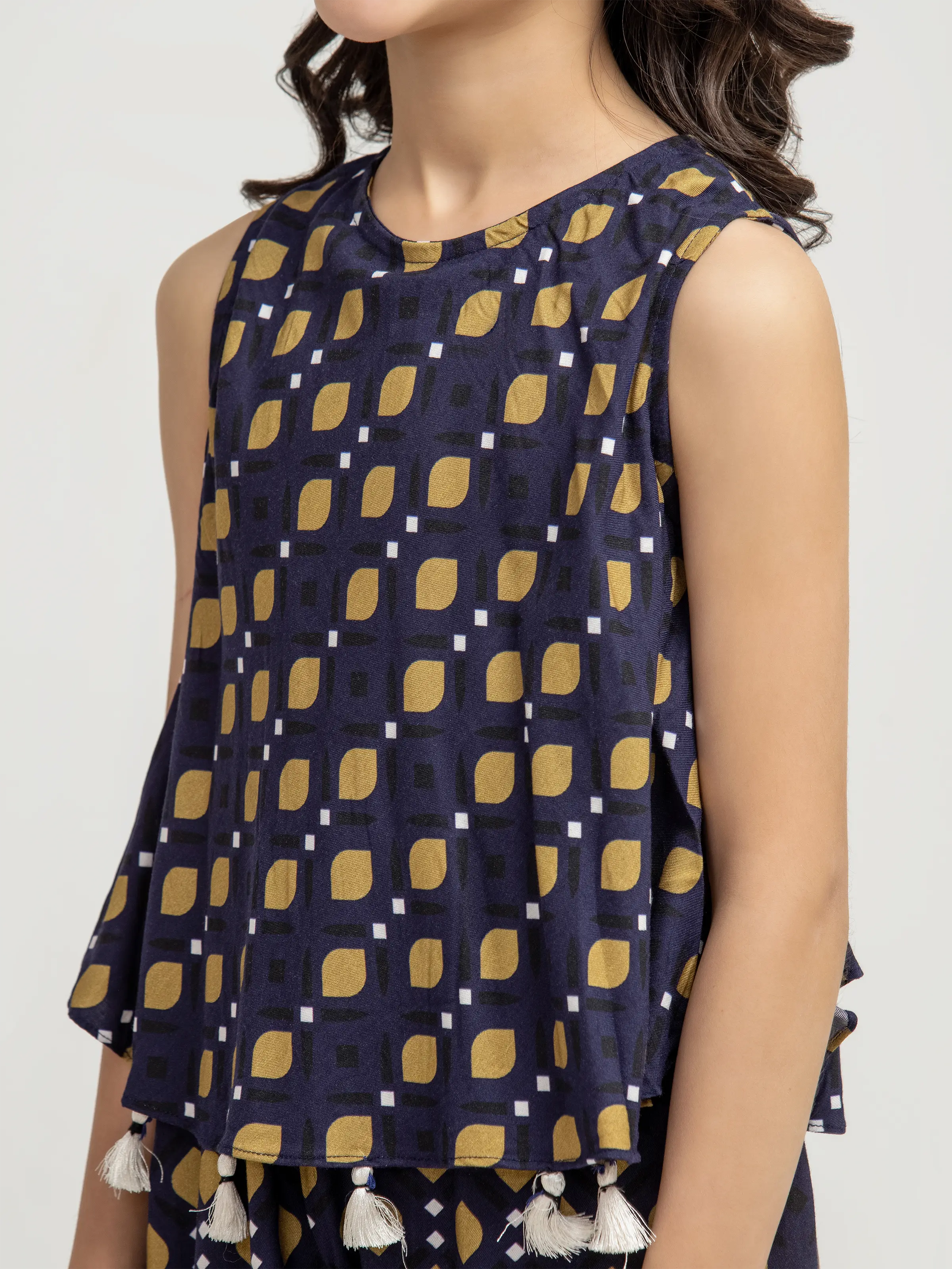 Girl's Navy Blue Jumpsuit - EGTJS5-002 - Image 3