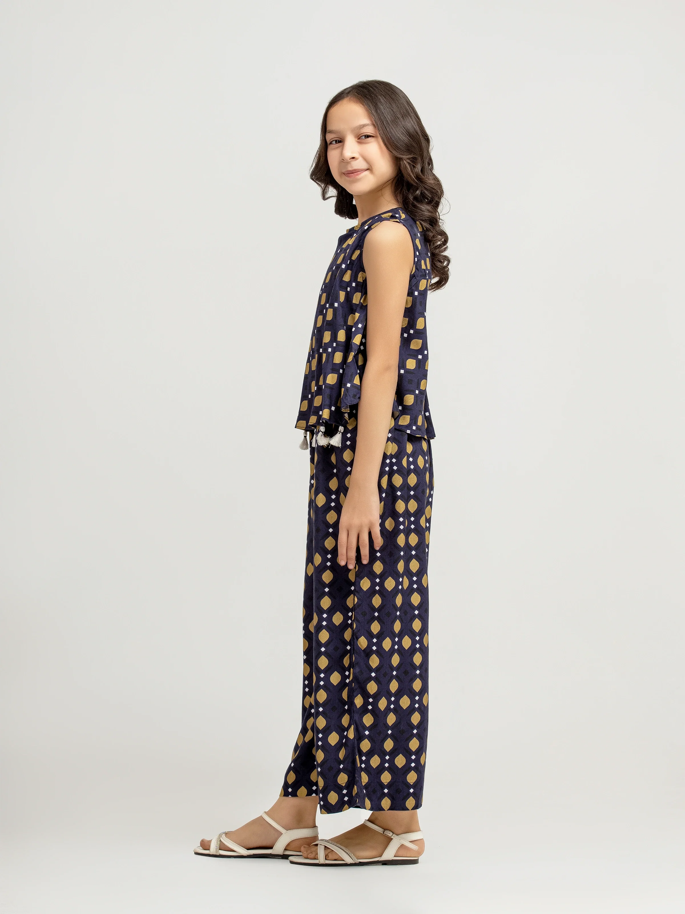 Girl's Navy Blue Jumpsuit - EGTJS5-002 - Image 4