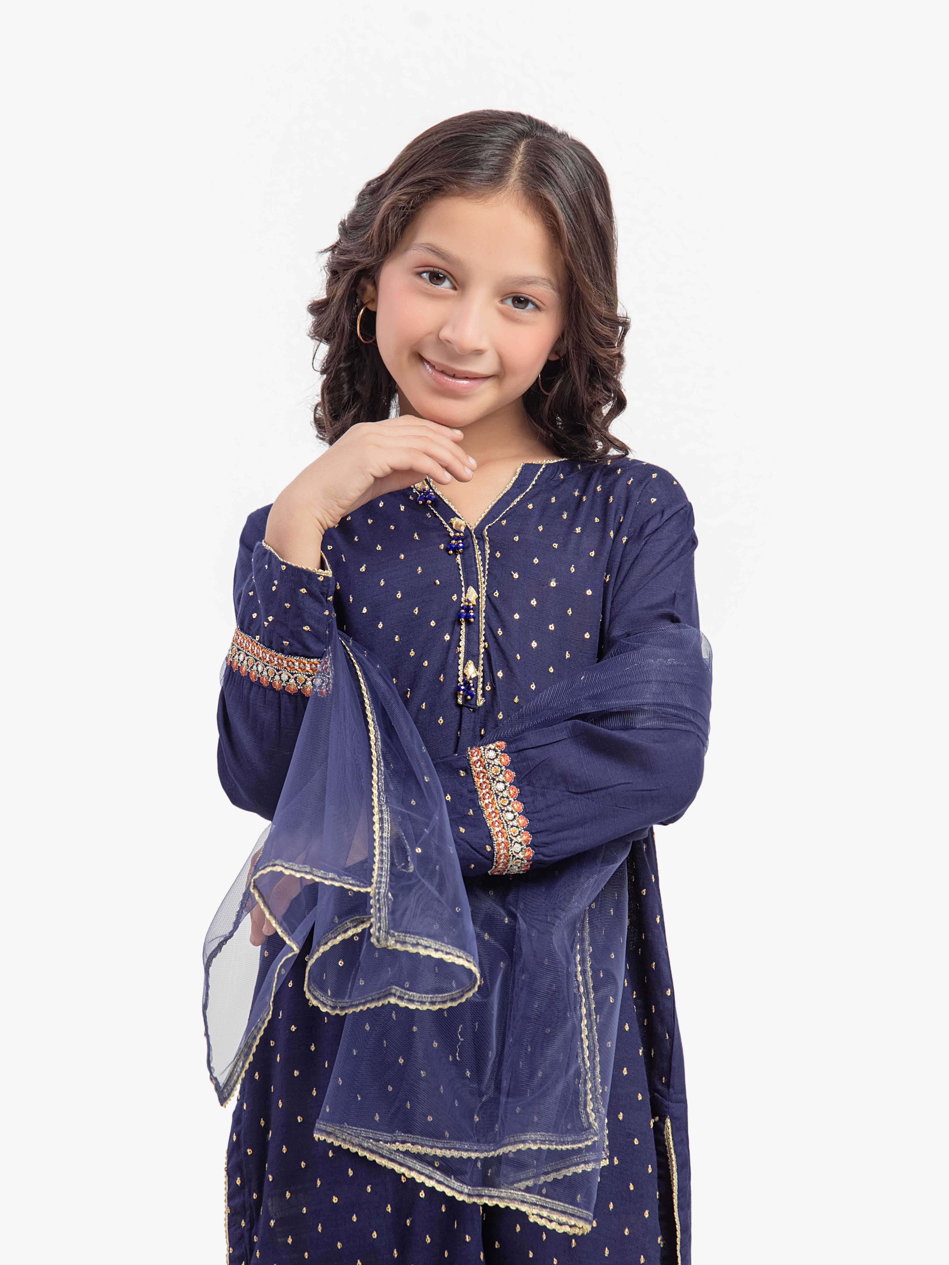 Girl's Navy Blue Pret - EGTPLE5-50039-3P - Image 2