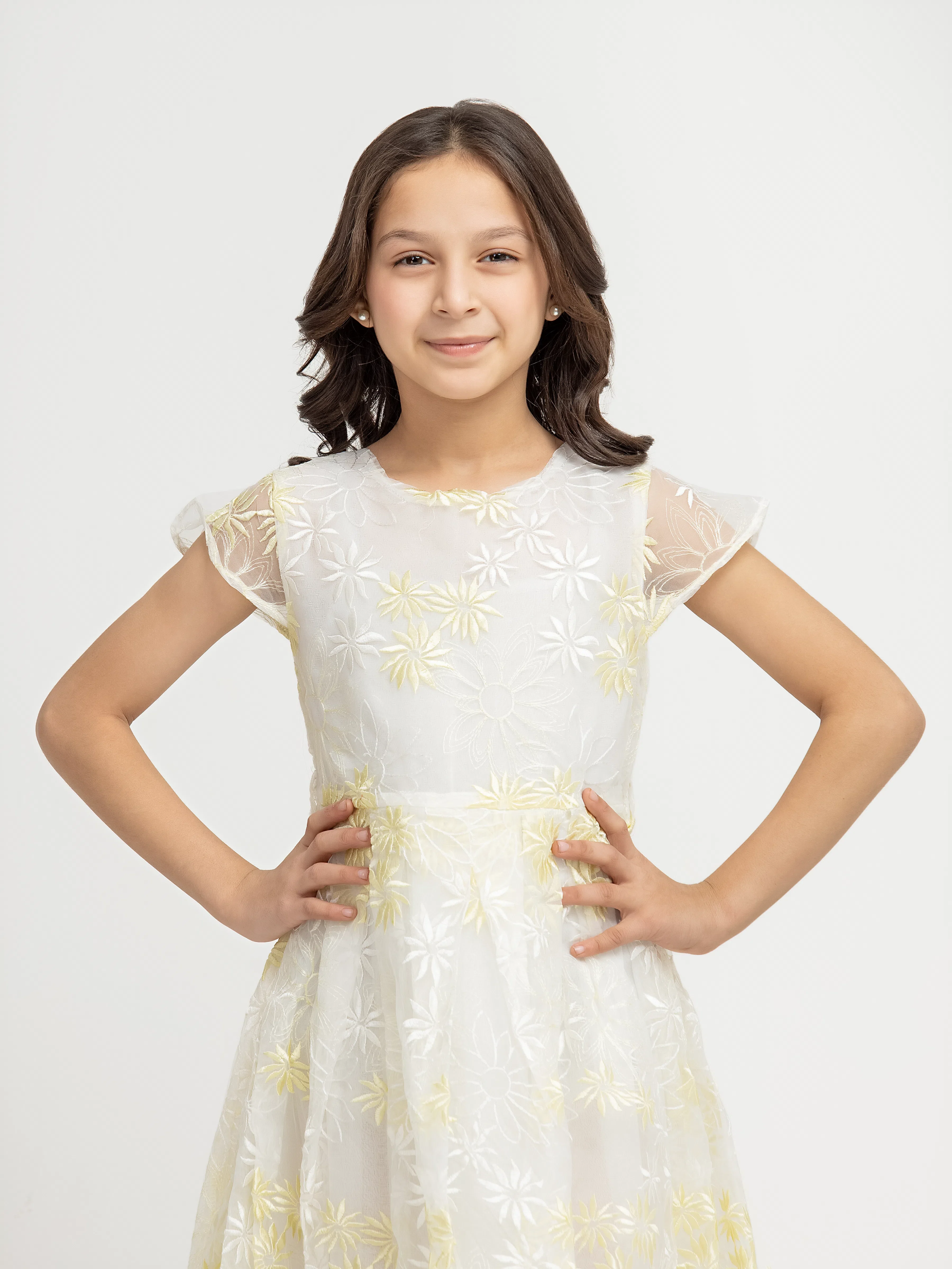 Girl's Off White Frock - EGTF24-200087 - Image 2