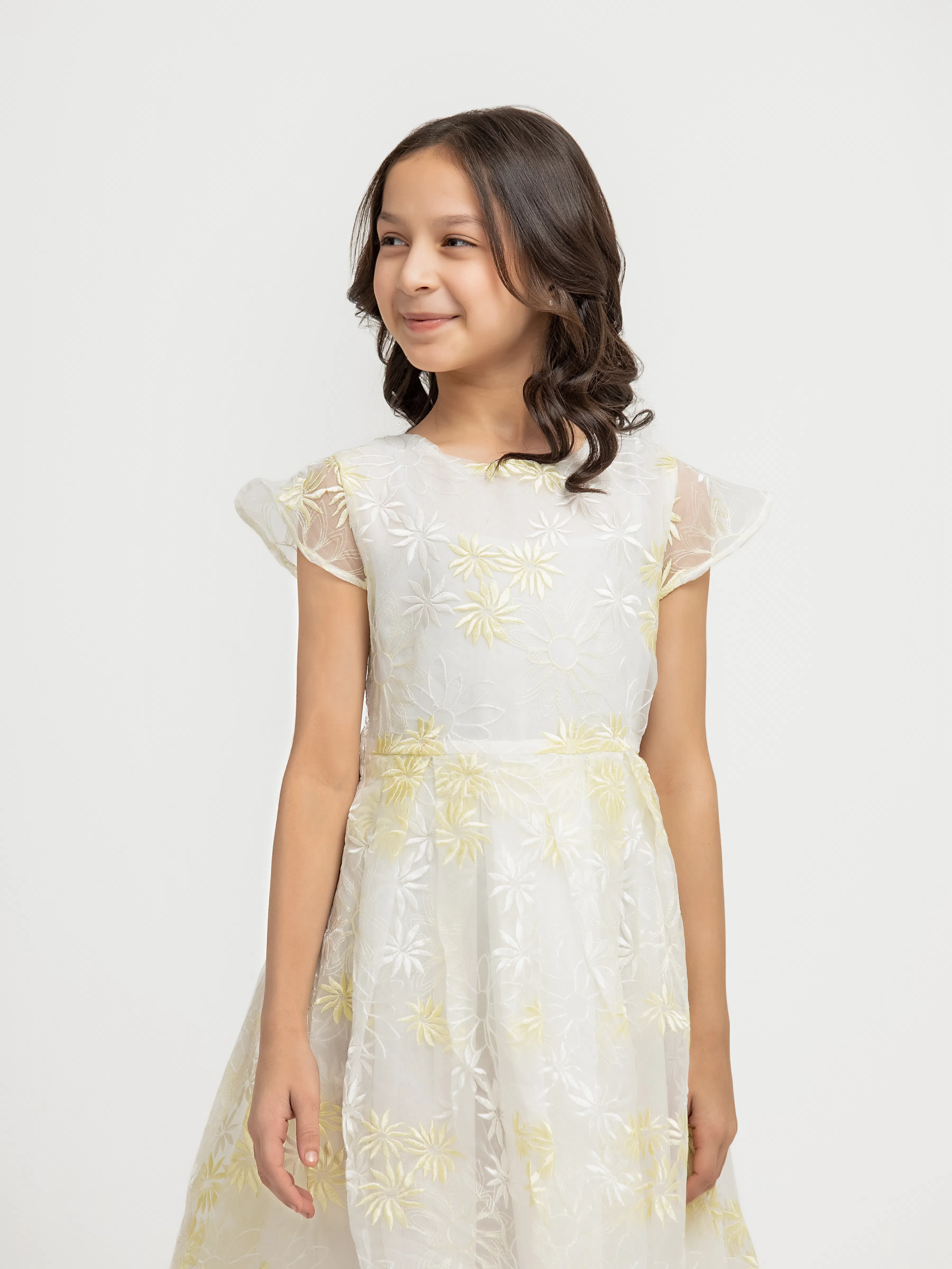 Girl's Off White Frock - EGTF24-200087 - Image 4
