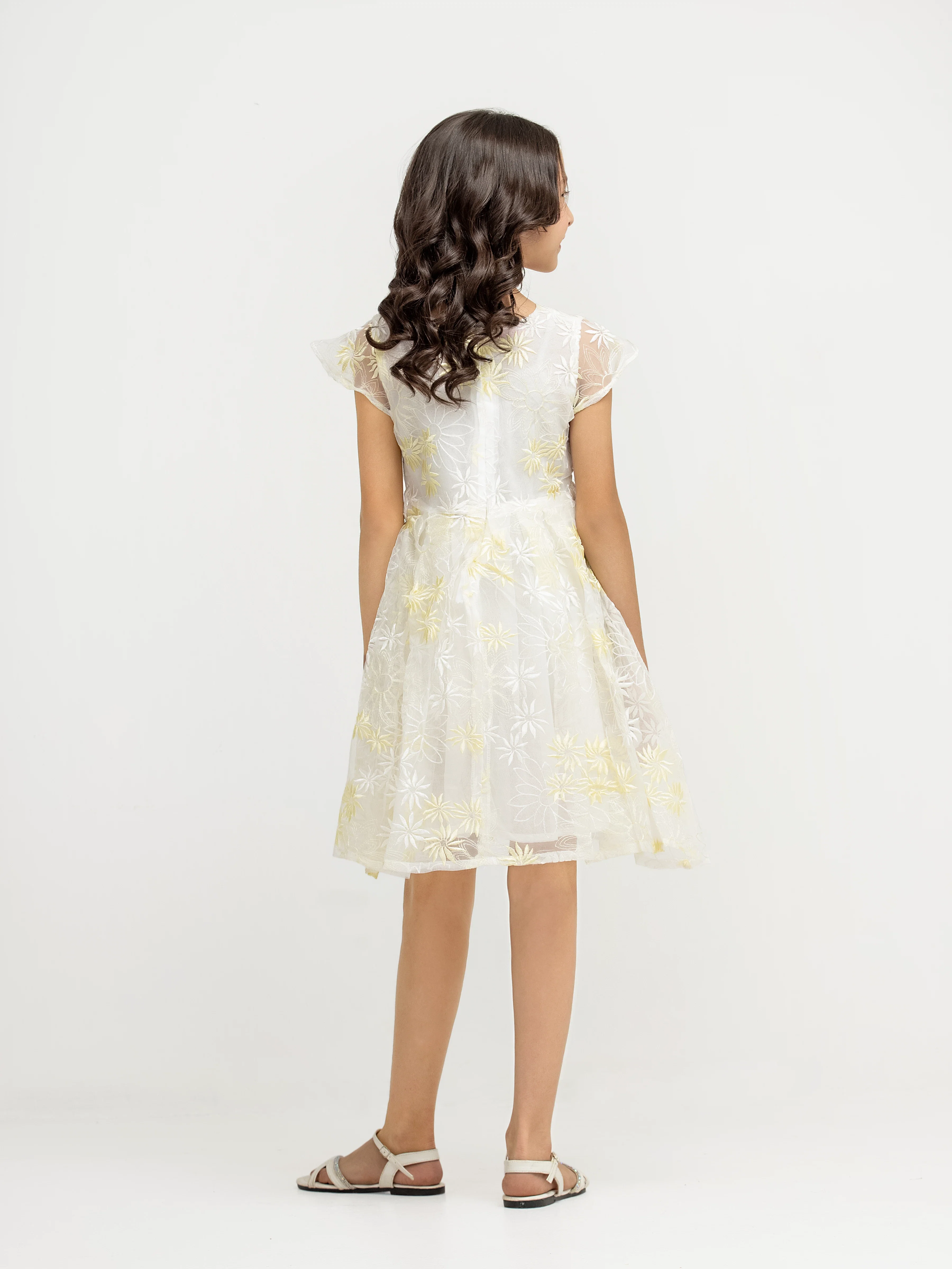 Girl's Off White Frock - EGTF24-200087 - Image 6