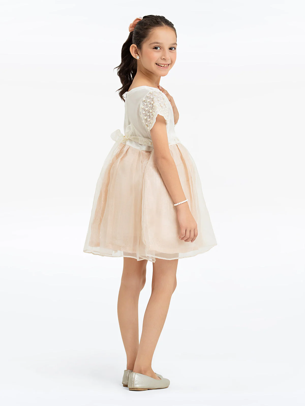 Girl's Off White Frock - EGTF24S-200063 - Image 5