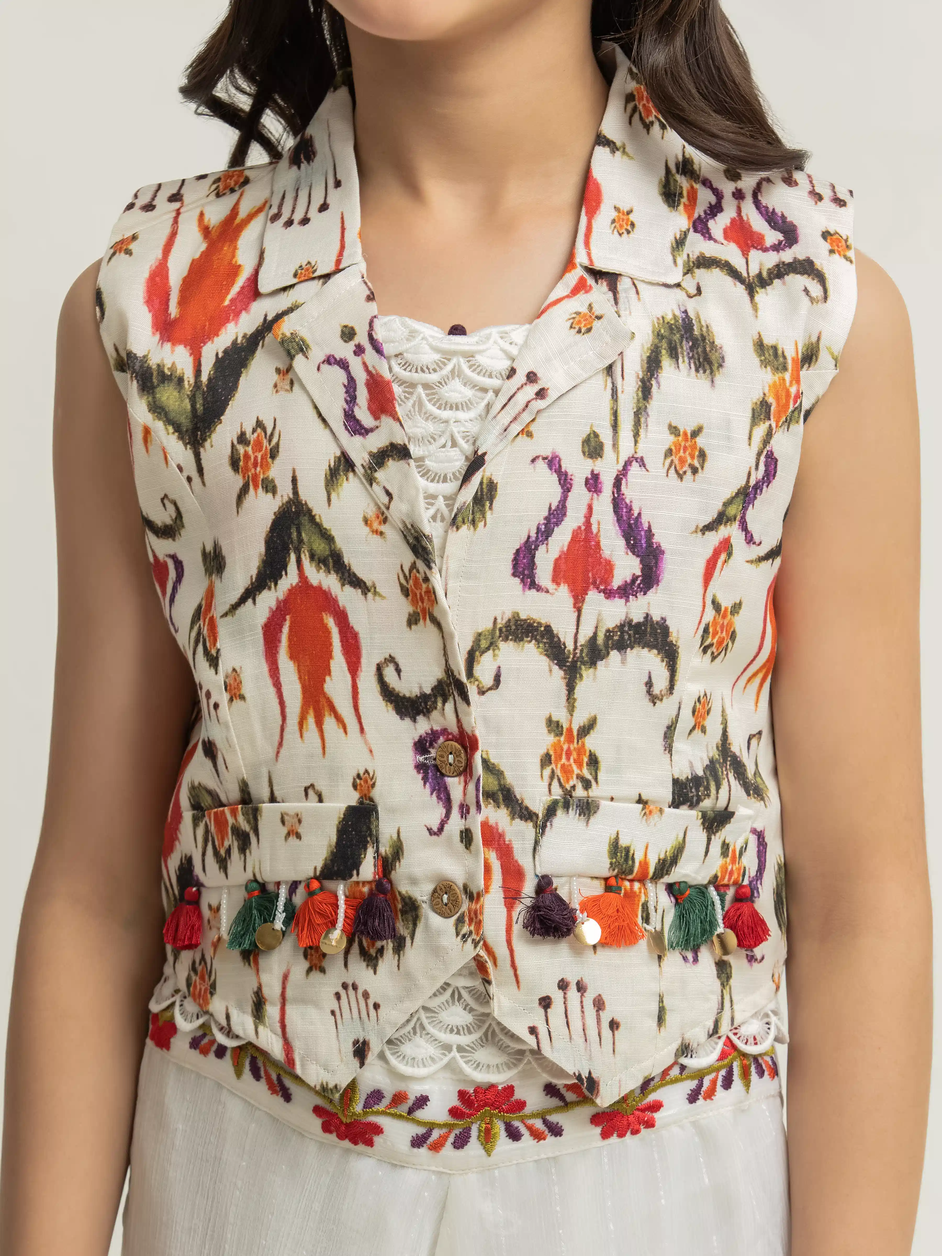 Girl's Off White Jumpsuit - EGTS5-0001 - Image 3