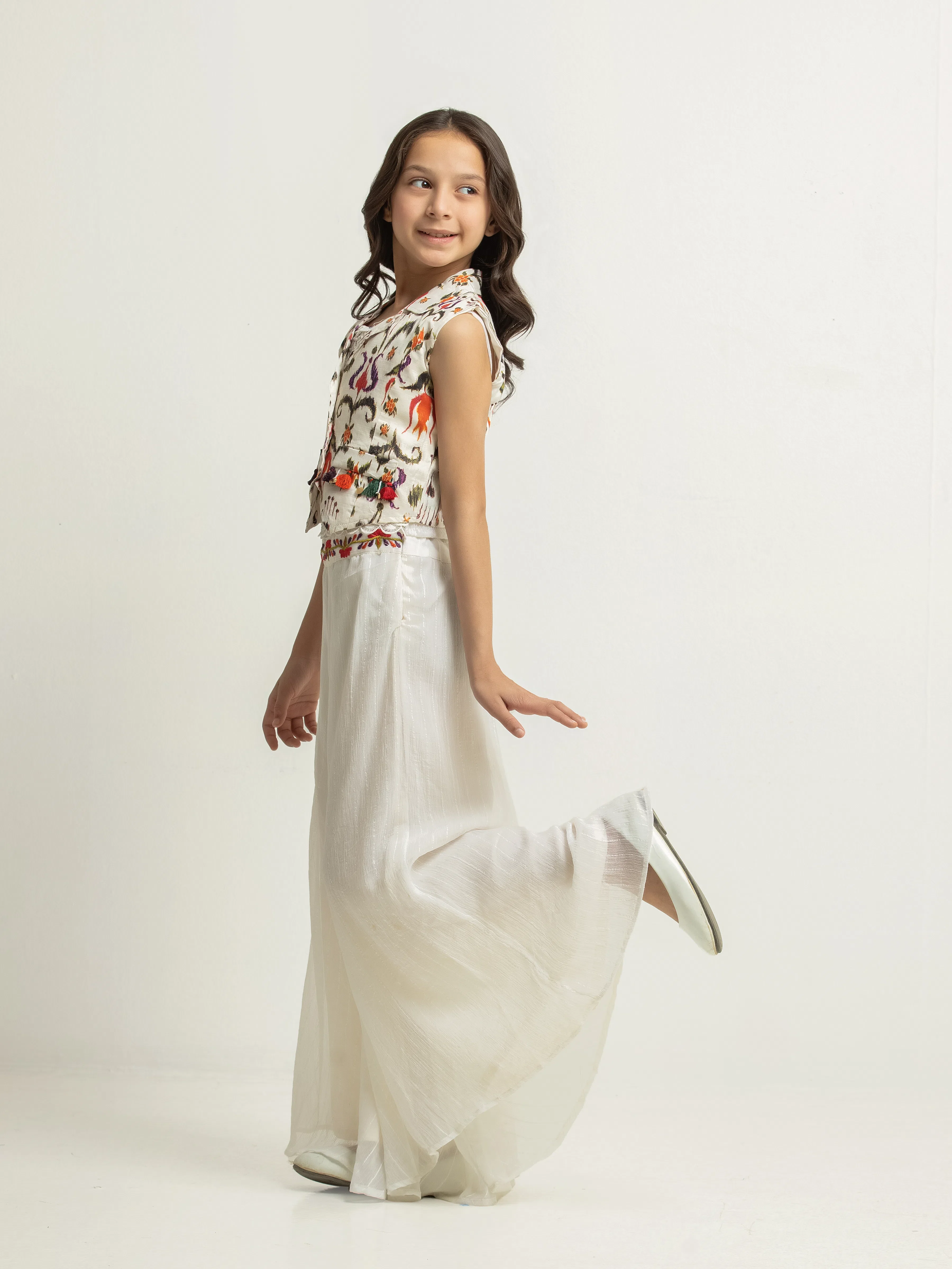 Girl's Off White Jumpsuit - EGTS5-0001 - Image 4