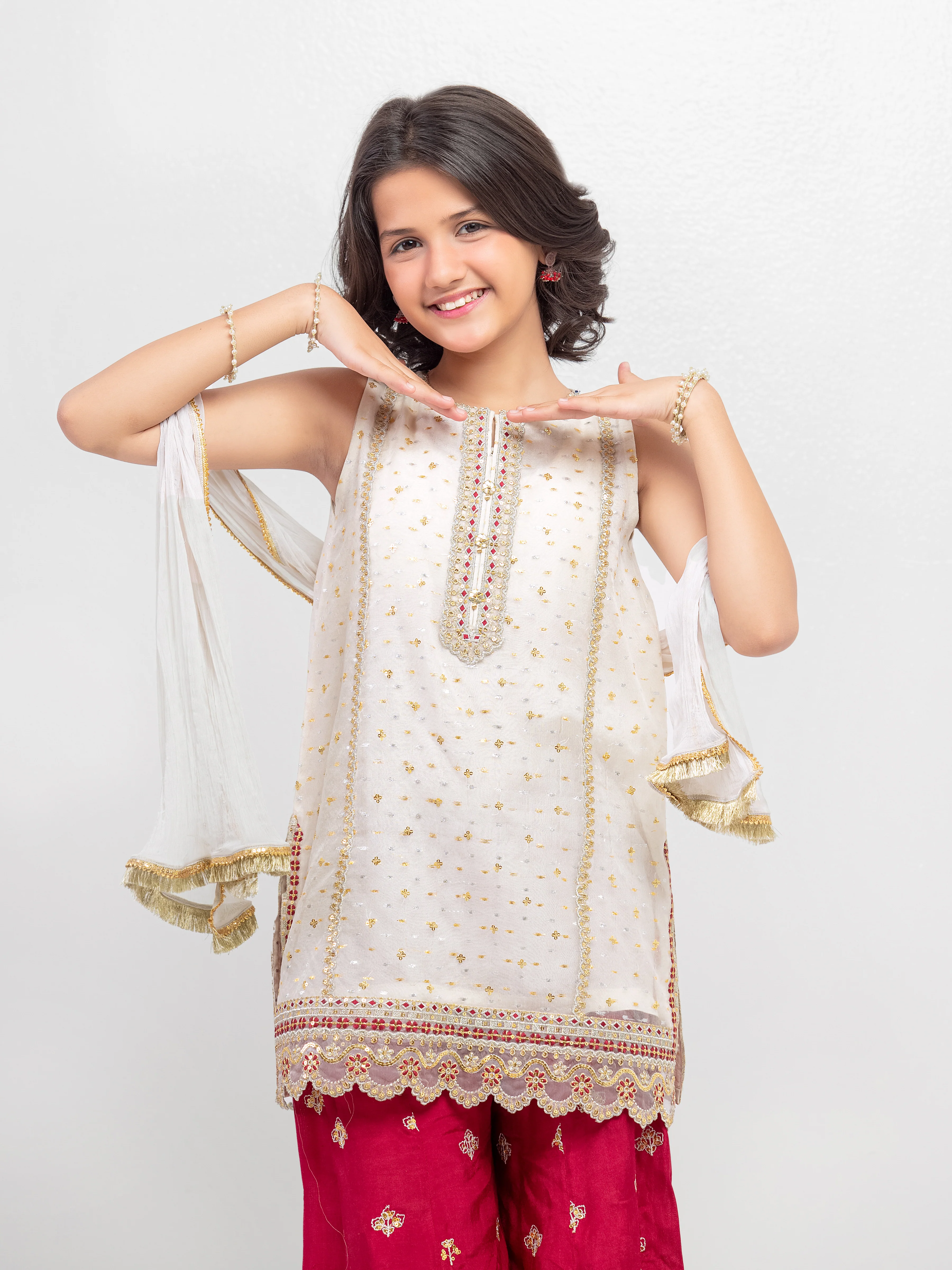 Girl's Off White Pret - EGTPLED5-50060-3P - Image 2