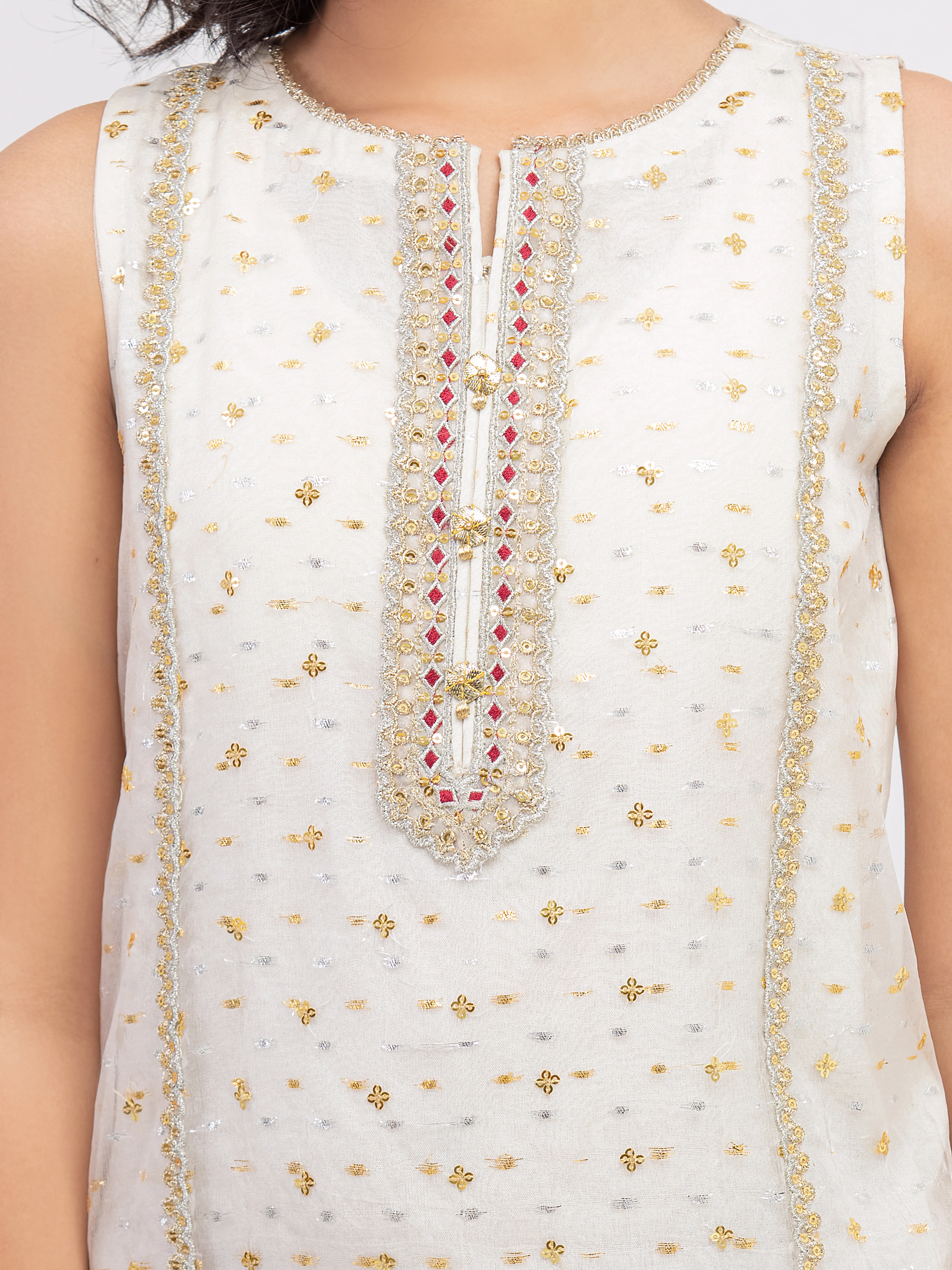 Girl's Off White Pret - EGTPLED5-50060-3P - Image 3