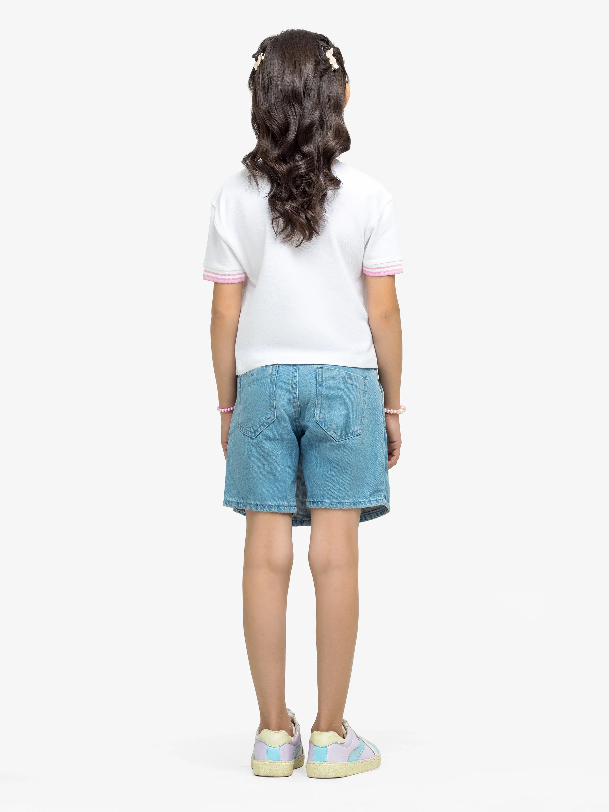 Girl's Off White Top - EGTK24-009 - Image 5