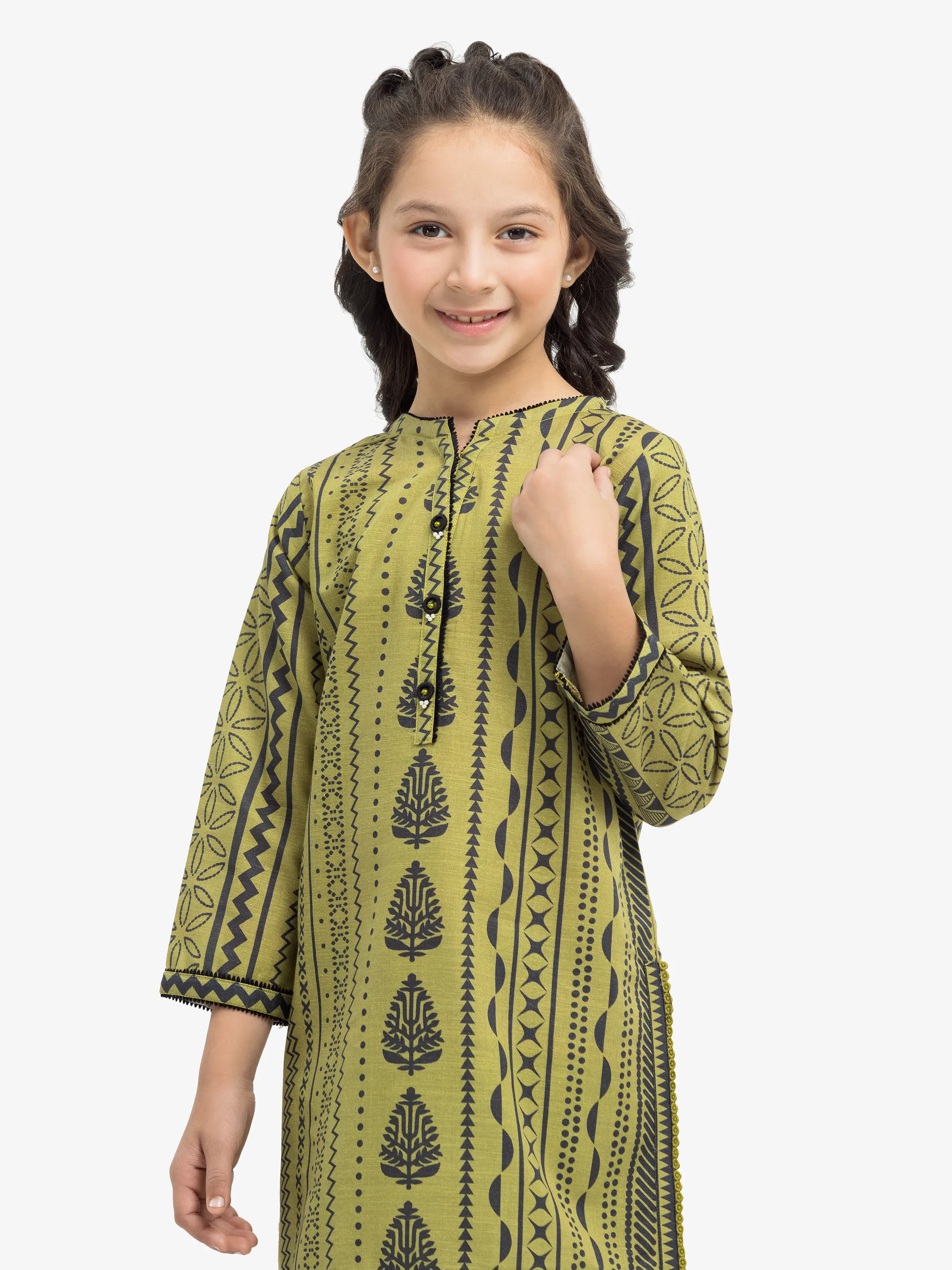 Girl's Khaddar Co-ord Set - EGTKP24-70787ST - Image 2