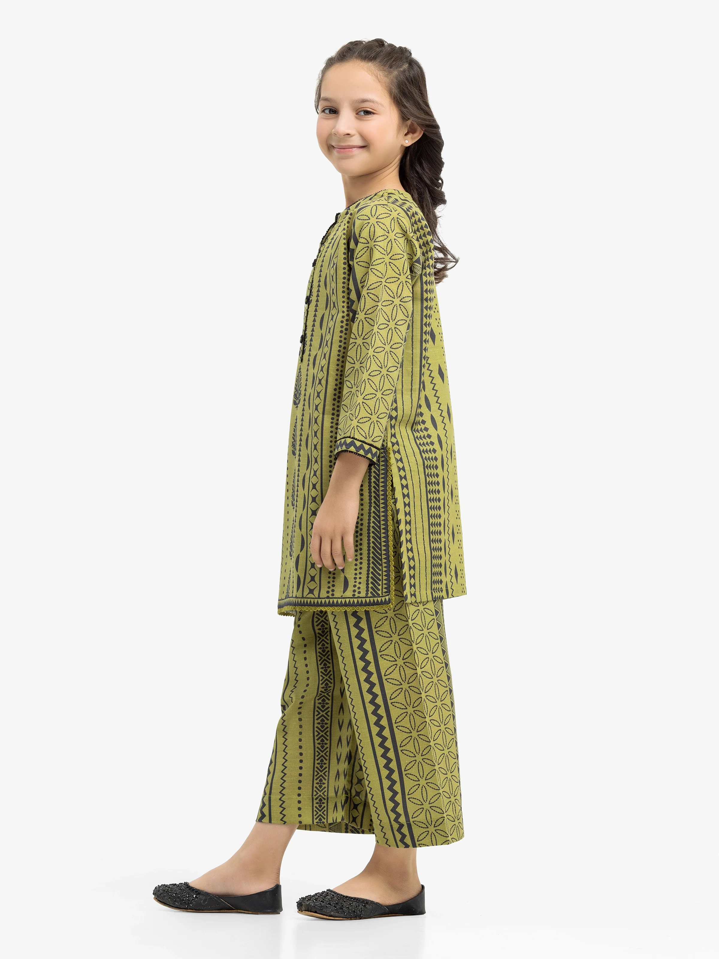 Girl's Khaddar Co-ord Set - EGTKP24-70787ST - Image 4