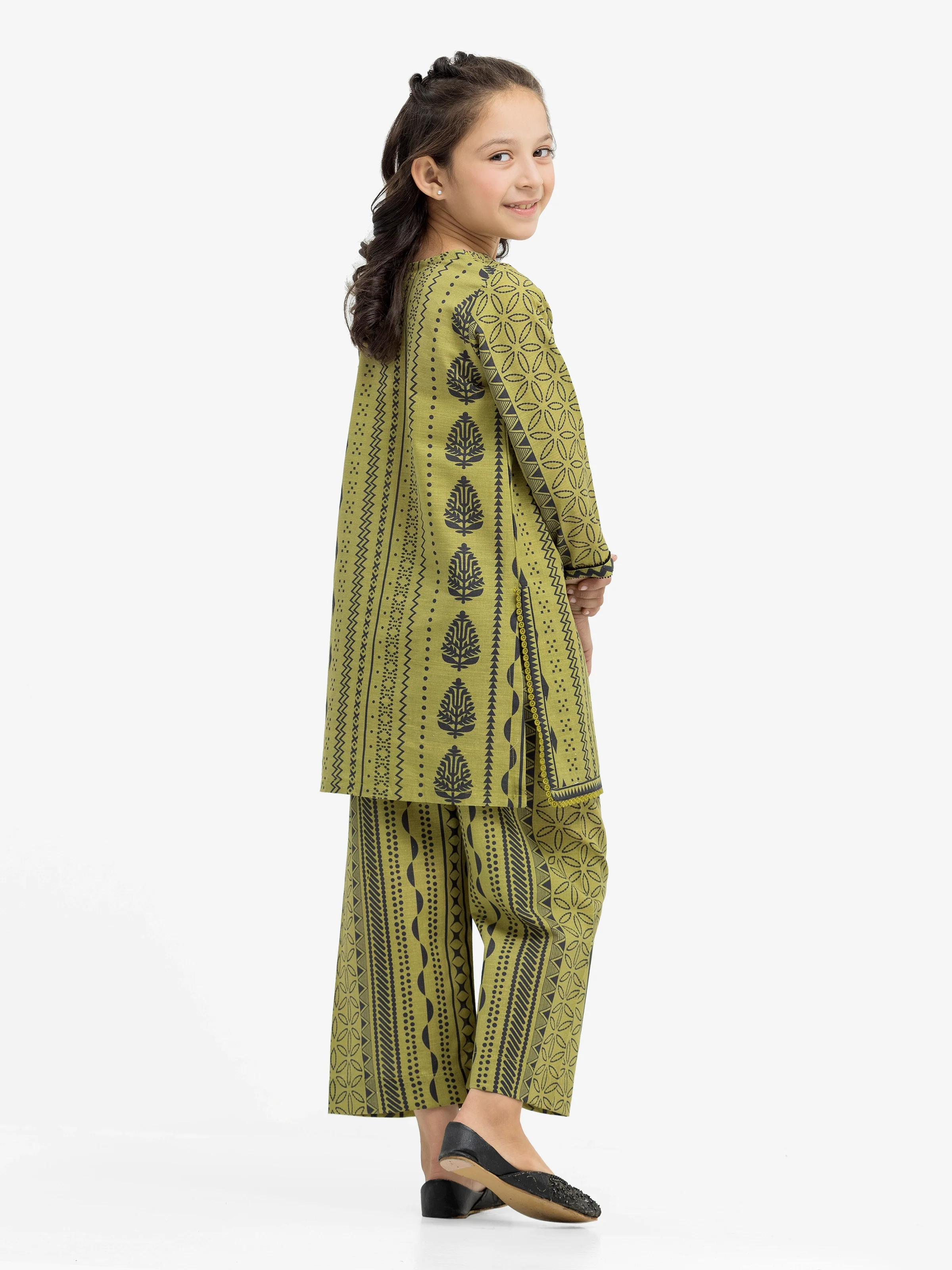 Girl's Khaddar Co-ord Set - EGTKP24-70787ST - Image 5