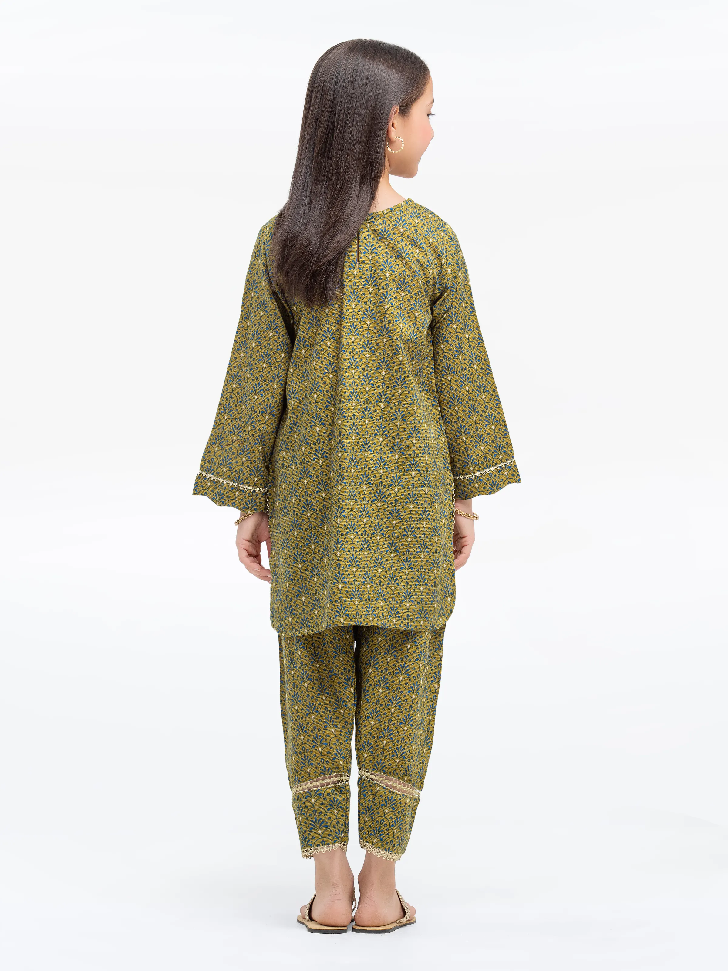 Girl's Khaddar Co-ord Set - EGTKP24-70788ST - Image 5
