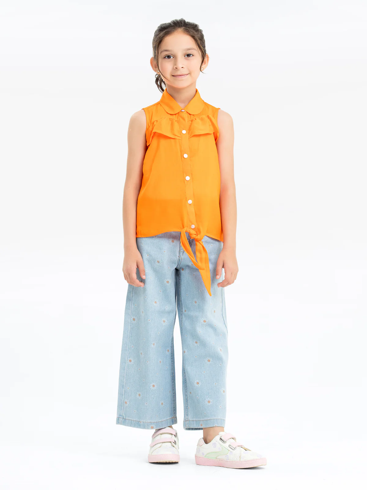 Girl's Orange Top - EGTW23-001