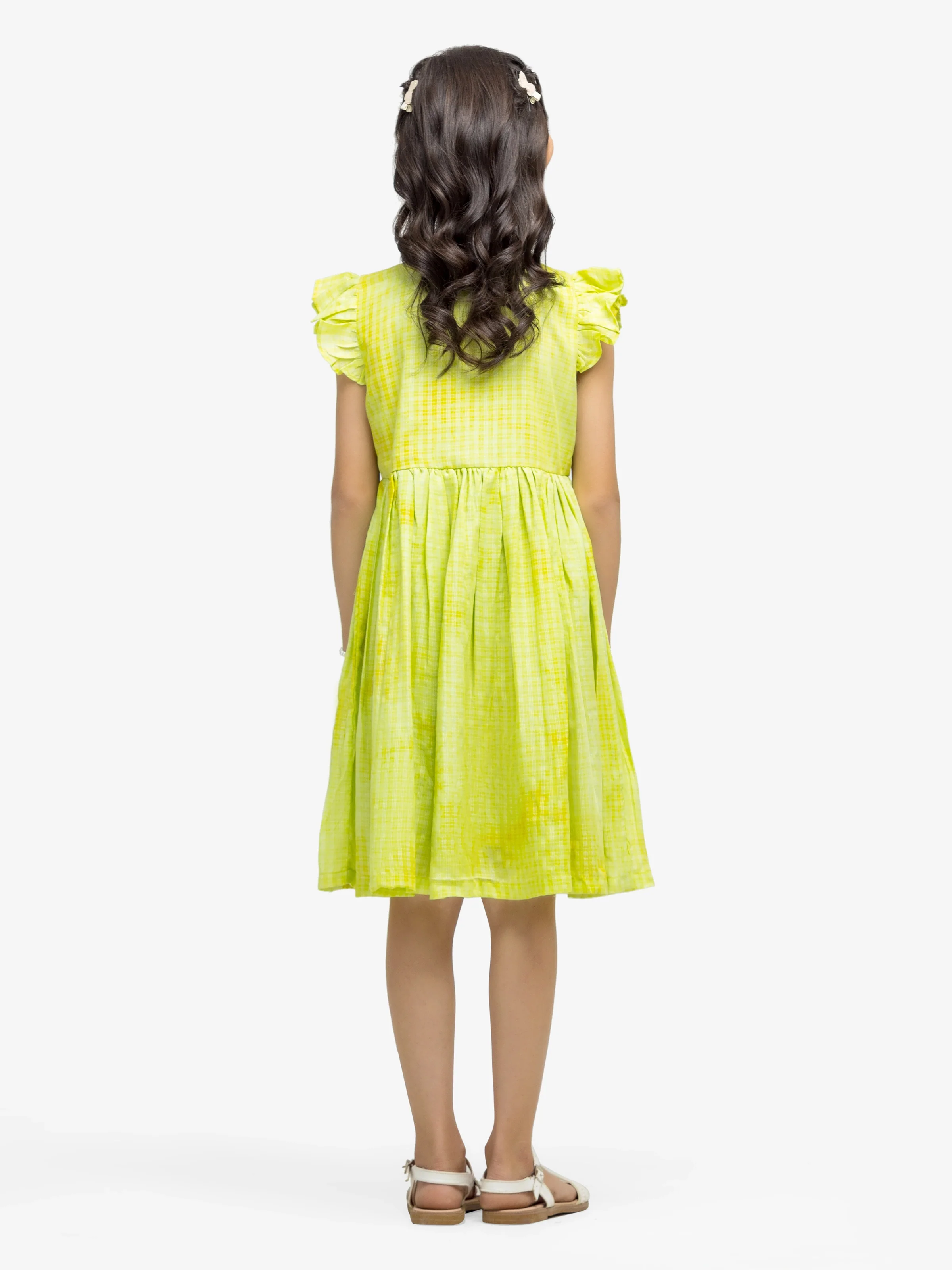 Girl's Parrot Green Frock - EGTF24S-200094 - Image 5