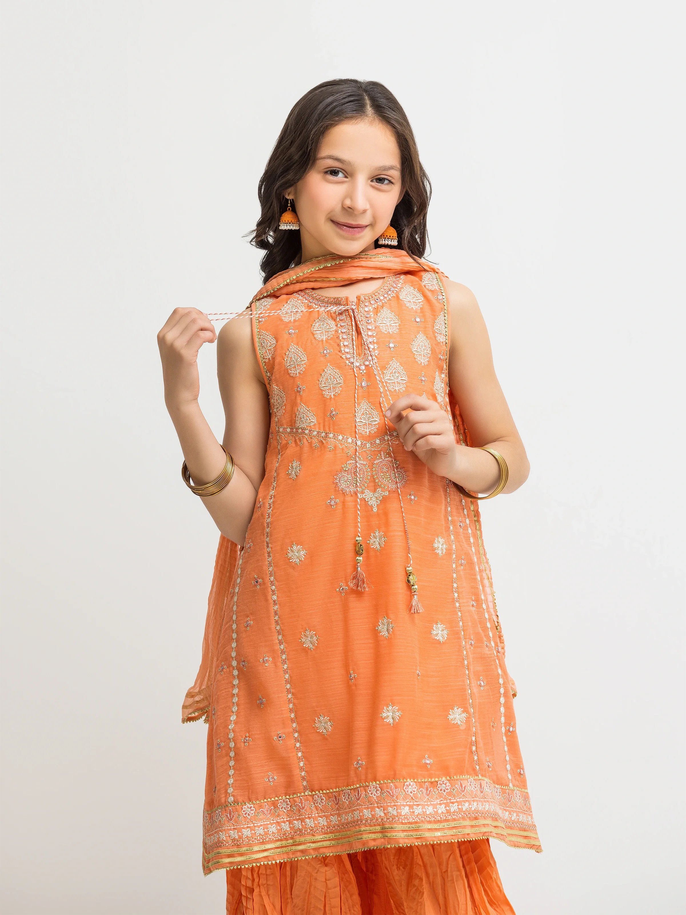 Girl's Peach Pret - EGTPLED5-50092-3P - Image 2